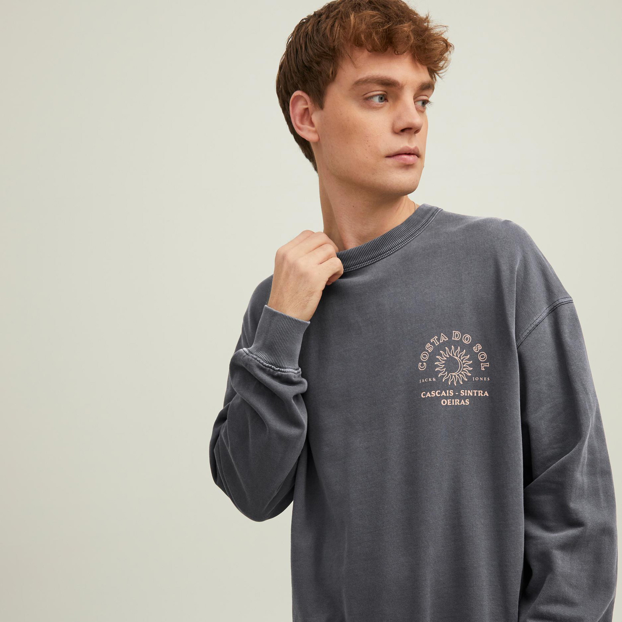 سويت شيرت جاك آند جونز رجالي أزرق مطبوع برقبة مستديرة-men-winterwear-hoodiesandsweatshirts-image-10
