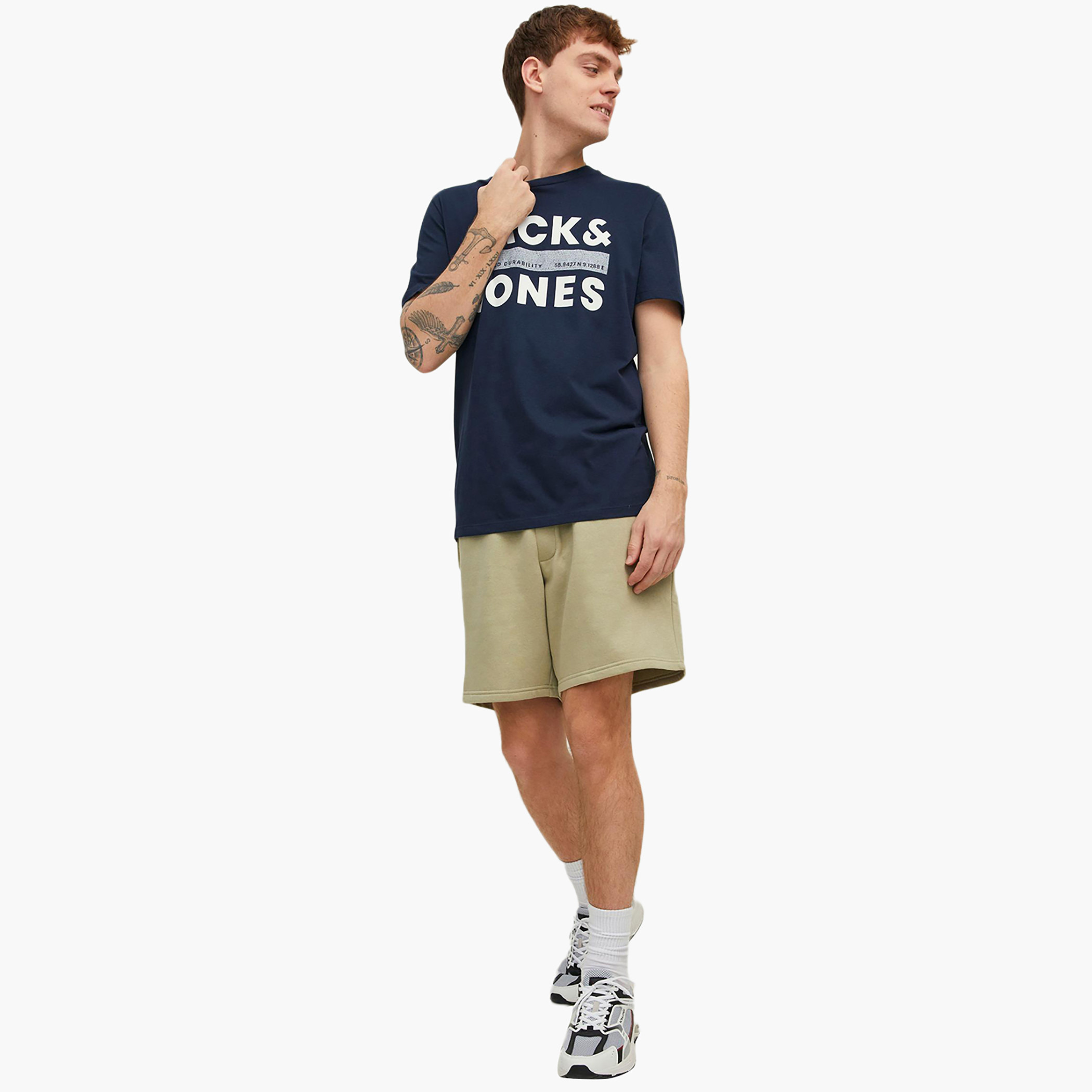 Jack & Jones Men Printed Navy Blue Crew Neck Short Sleeves T-Shirt-men-clothing-tshirtsandpolos-tshirts-image-5