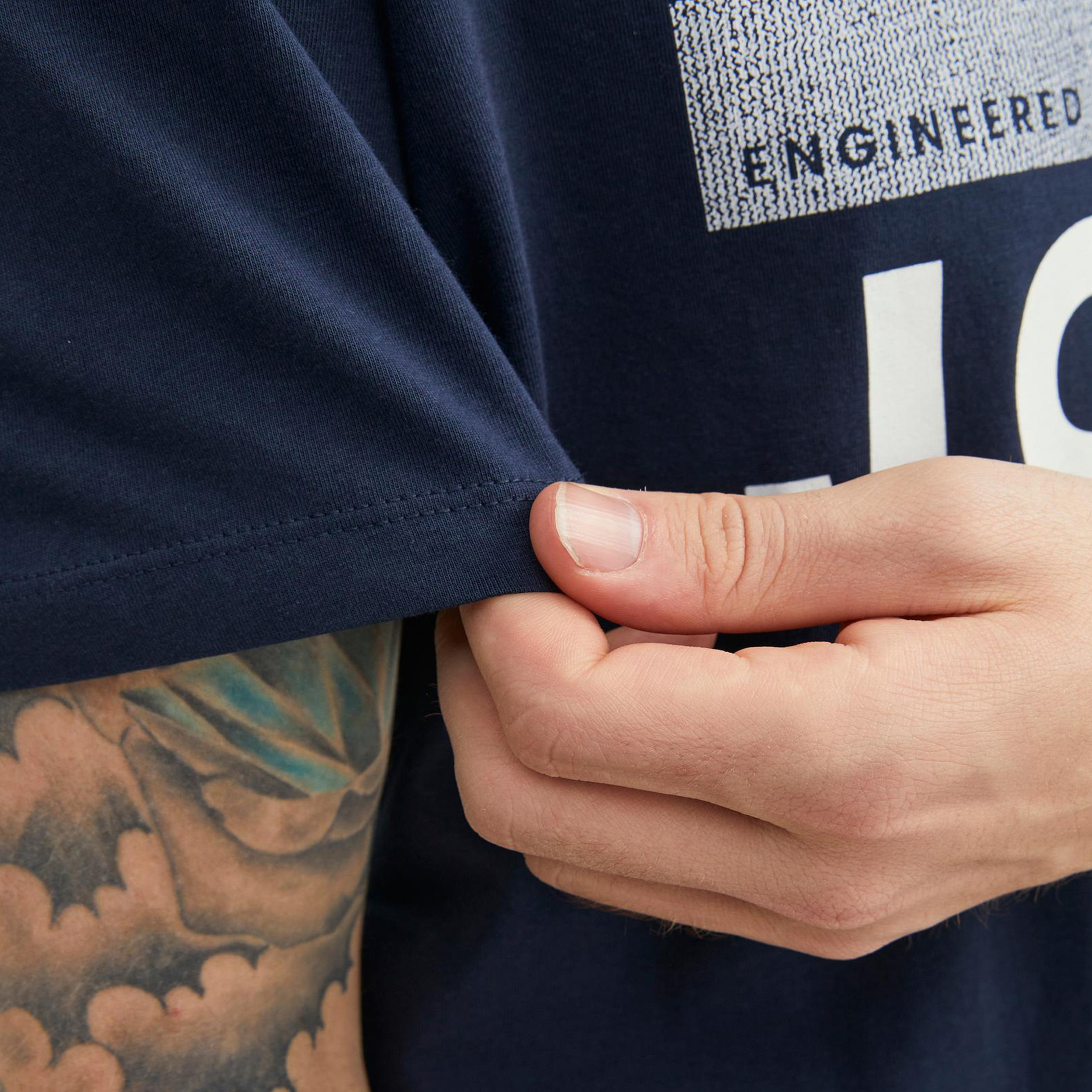 Jack & Jones Men Printed Navy Blue Crew Neck Short Sleeves T-Shirt-men-clothing-tshirtsandpolos-tshirts-image-6