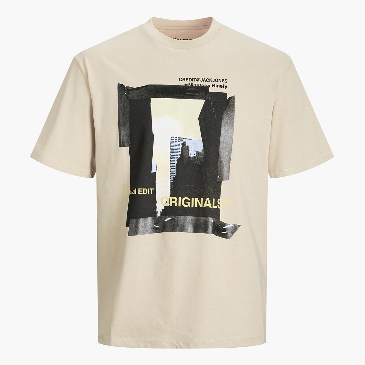 تي شيرت رجالي من  جاك آند جونز بأكمام قصيرة وياقة دائرية وياقة دائرية-men-clothing-tshirtsandpolos-tshirts-image-1