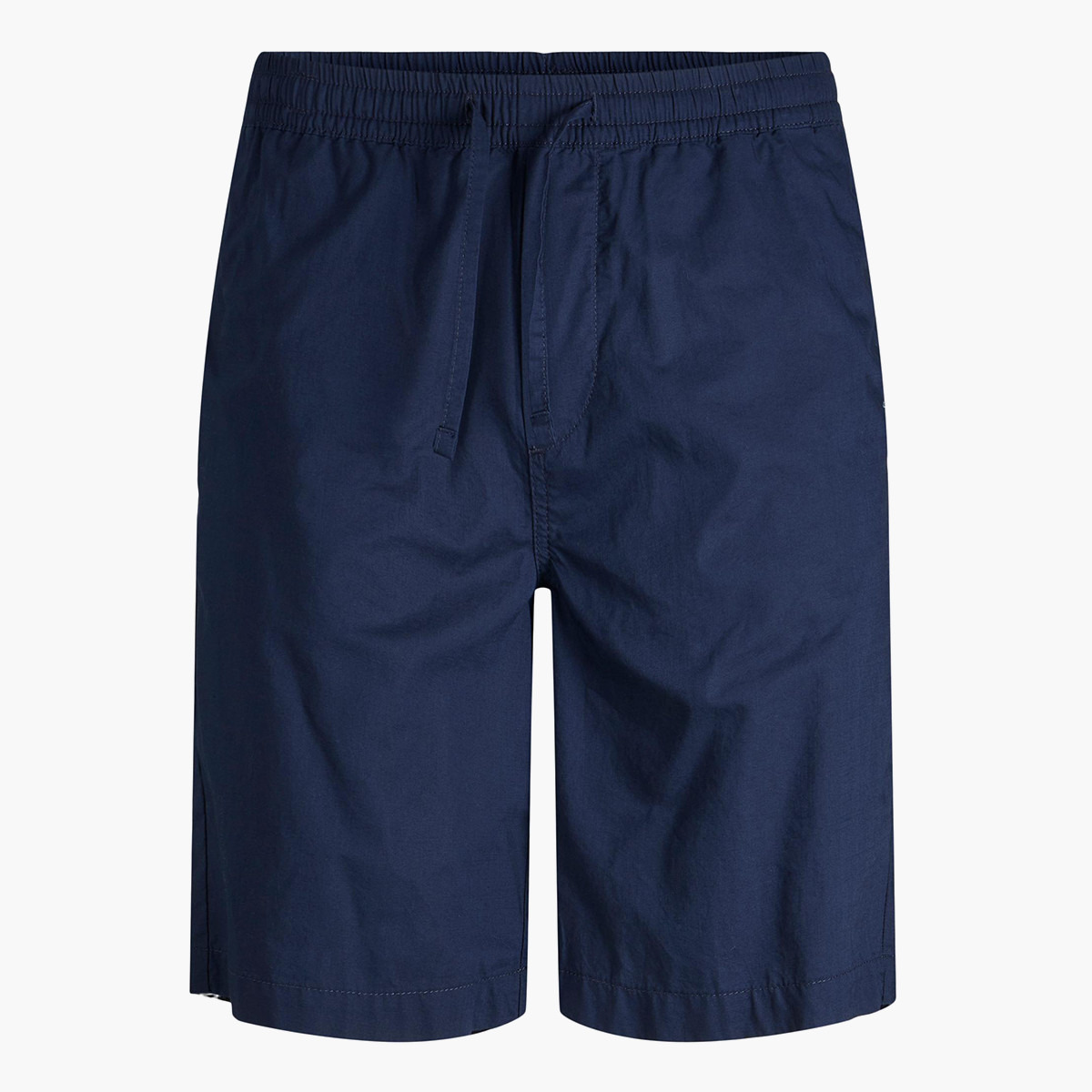 Jack & Jones Men Navy Blue Solid Drawstring Shorts-men-clothing-bottoms-shorts-image-1
