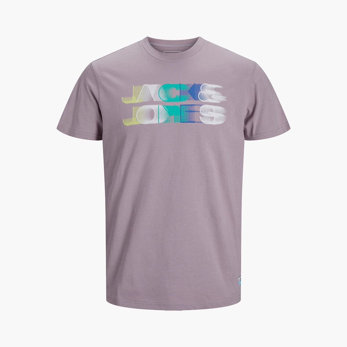 تي شيرت جاك آند جونز رجالي أرجواني بياقة مستديرة وأكمام قصيرة-men-clothing-tshirtsandpolos-tshirts-image-2