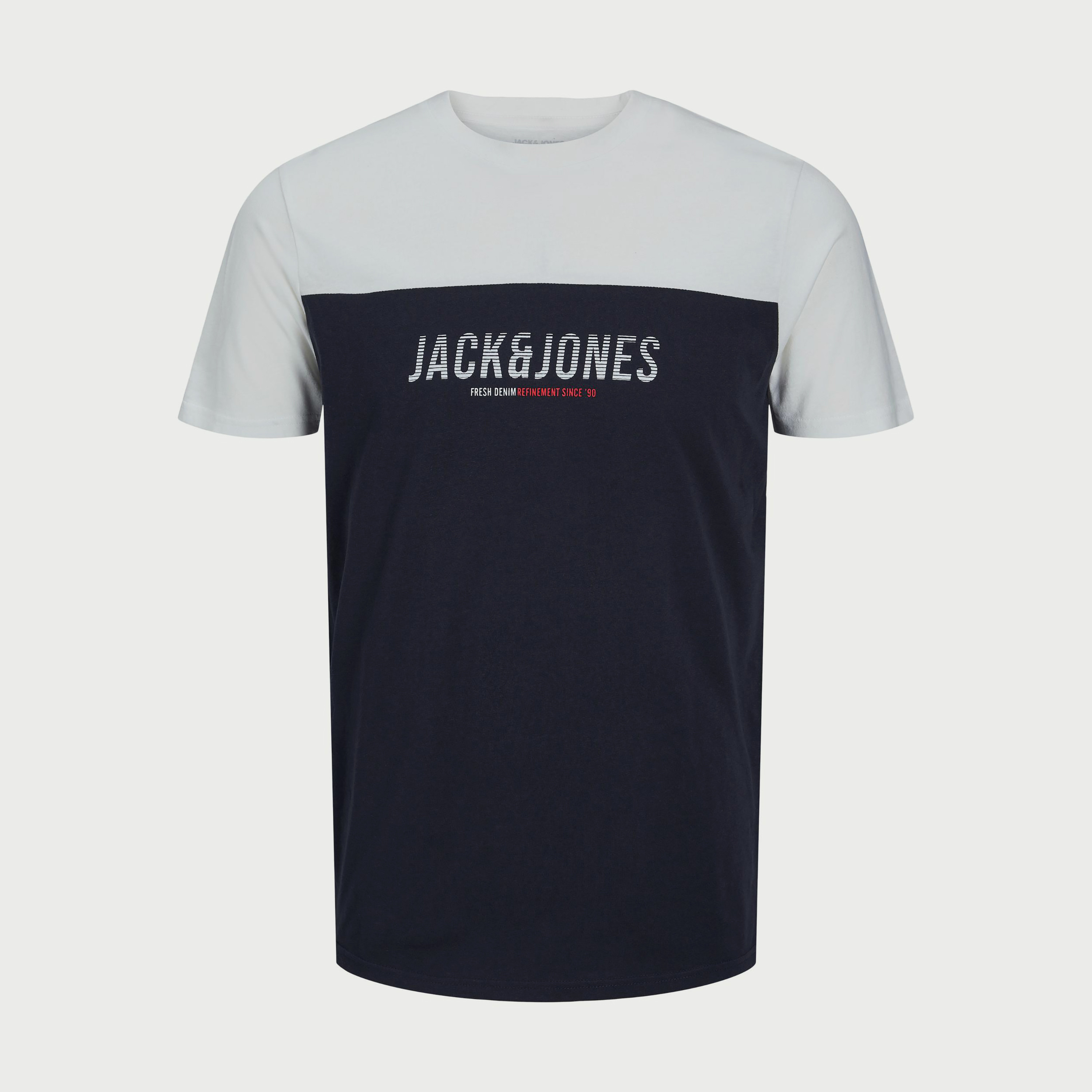 تي شيرت من جاك آند جونز مع شعار بأكمام قصيرة و ياقة مستديرة-men-clothing-tshirtsandpolos-tshirts-image-5