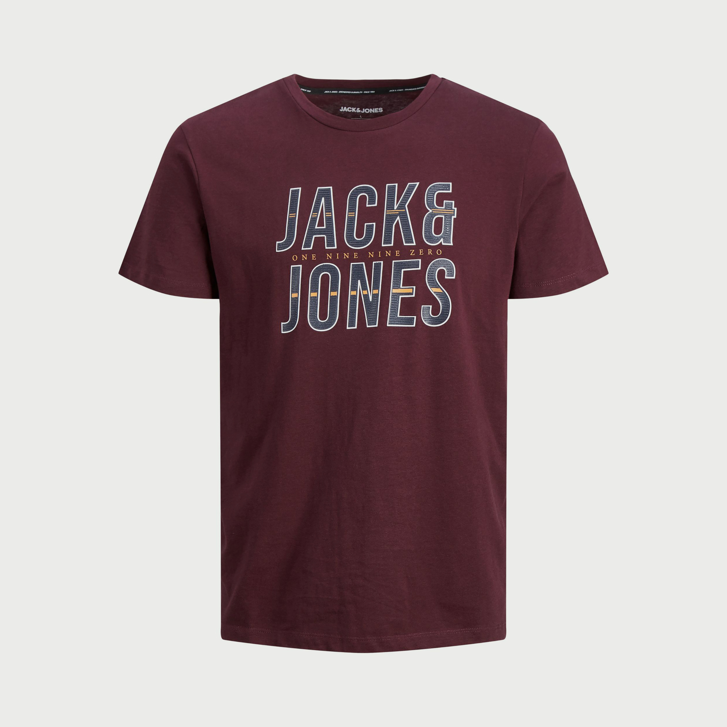 تي شيرت من جاك آند جونز مطبوع بأكمام قصيرة و ياقة مستديرة-men-clothing-tshirtsandpolos-tshirts-image-13