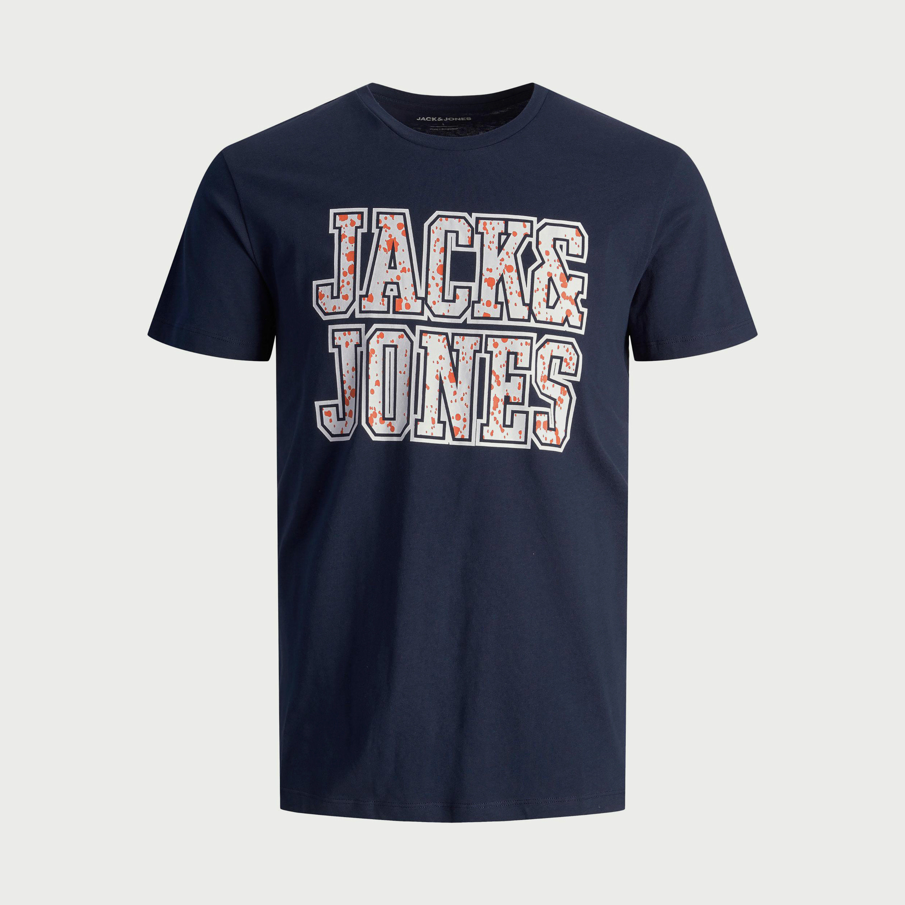 تي شيرت من جاك آند جونز مطبوع بأكمام قصيرة و ياقة مستديرة-men-clothing-tshirtsandpolos-tshirts-image-2
