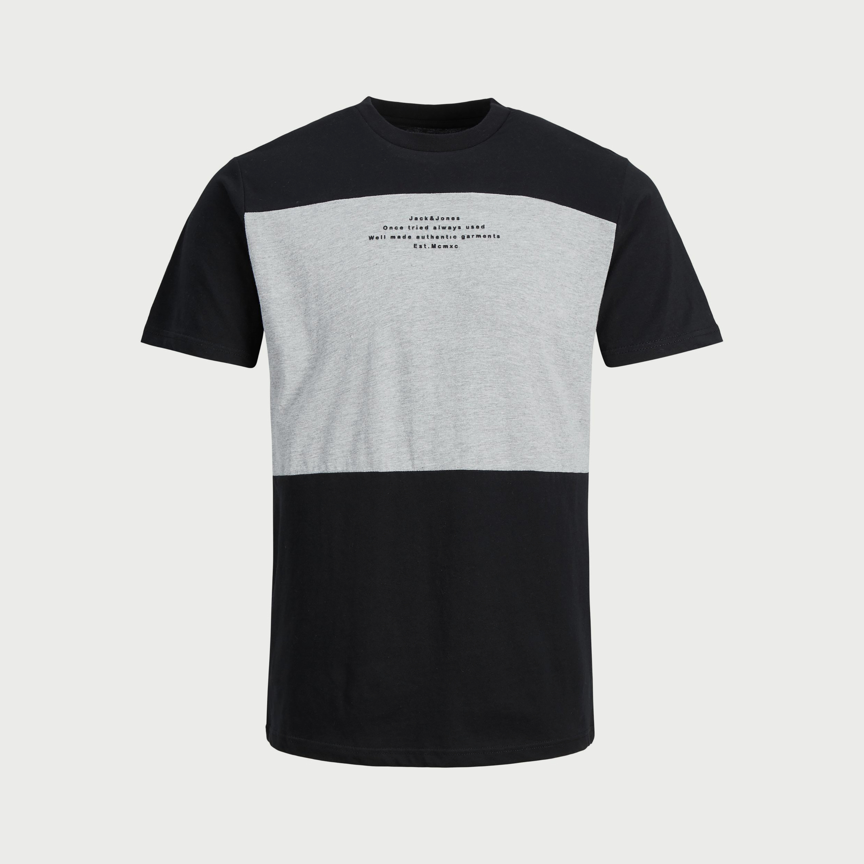 تي شيرت من جاك آند جونز بأكمام قصيرة و ياقة مستديرة و ضيقة-men-clothing-tshirtsandpolos-tshirts-image-5
