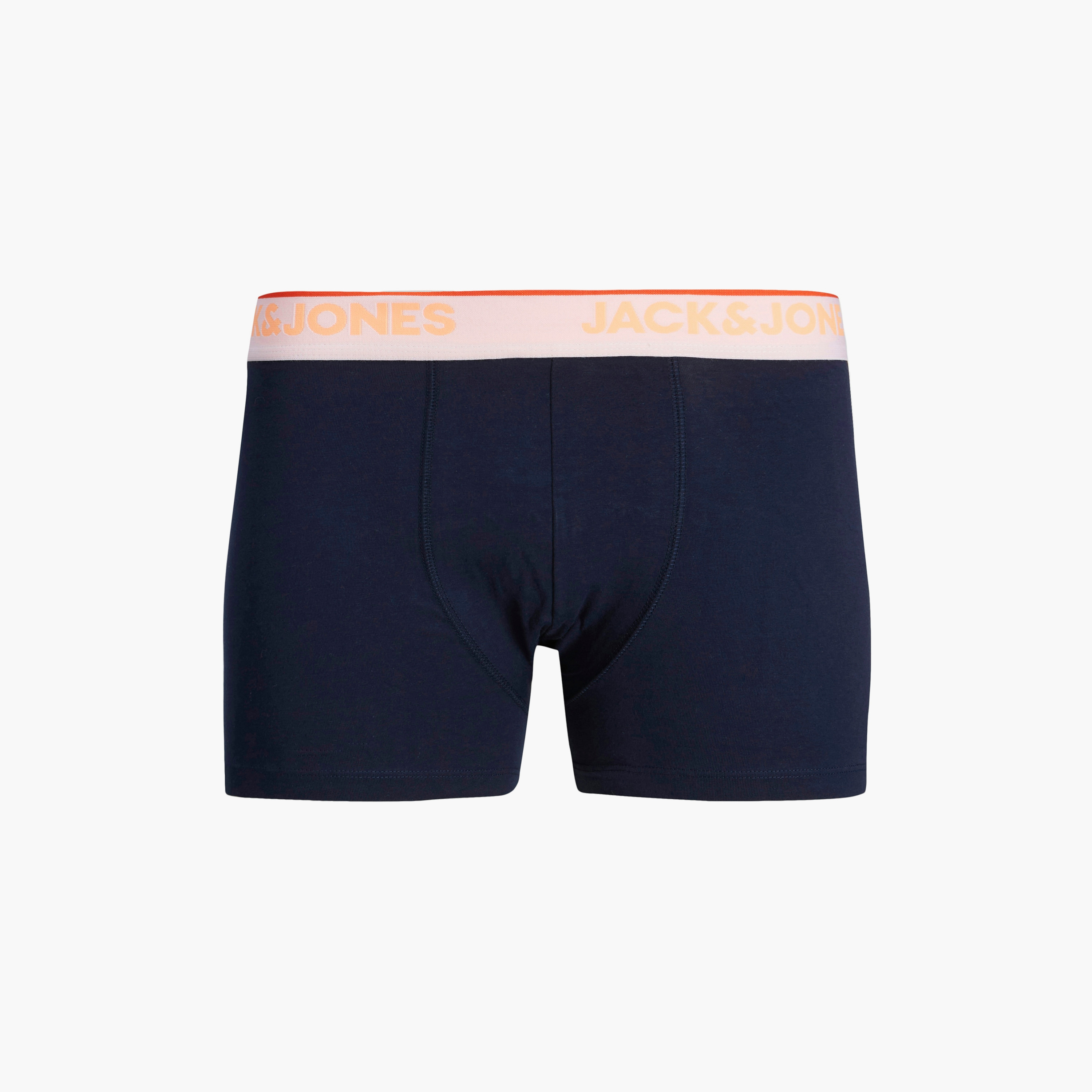 Jack & Jones Pack of 3 Brand Print Elasticated Waistband Men's Trunks-men-clothing-innerwear-underwear-image-3
