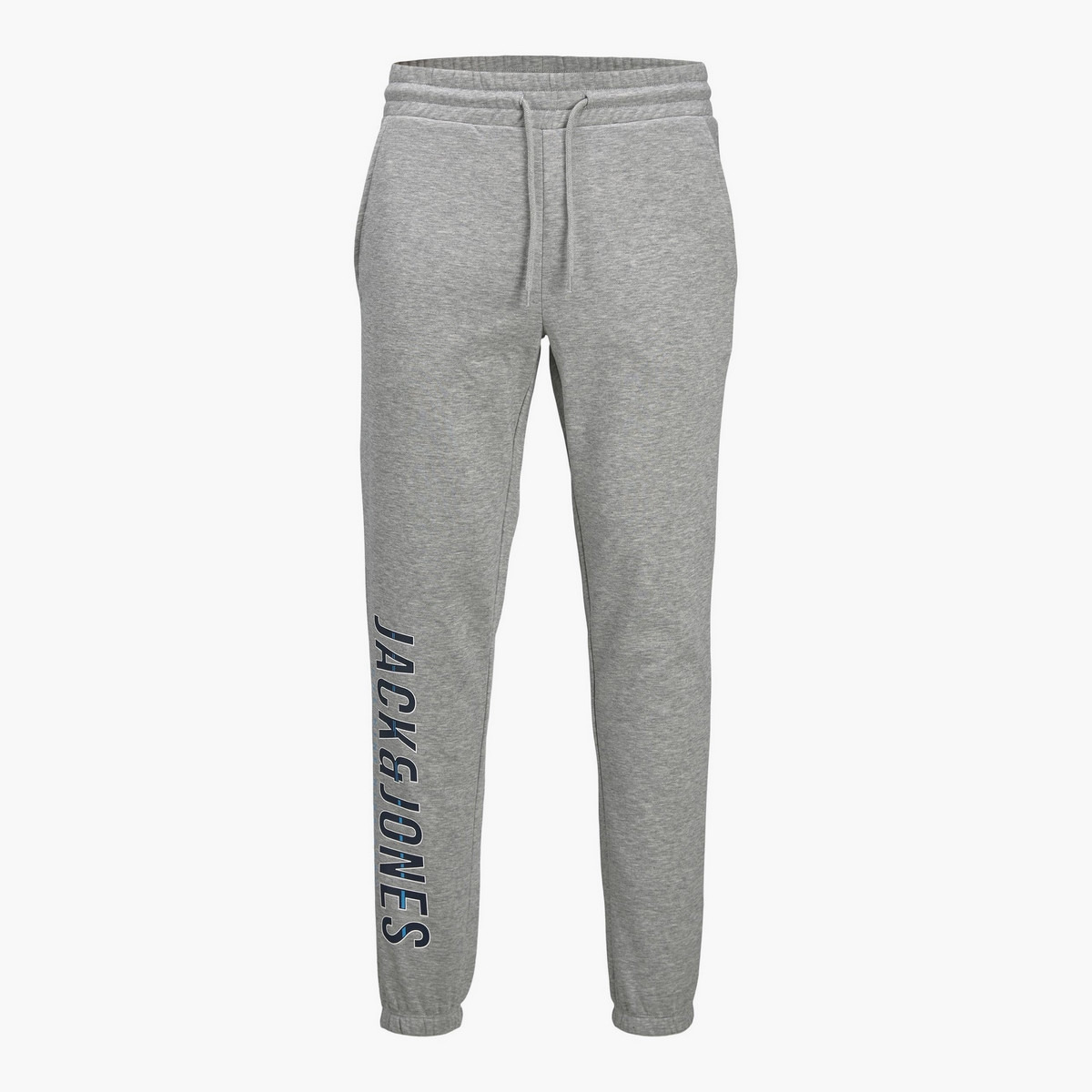 جوغرز من جاك آند جونز أسود مطبوع برباط للرجال-men-clothing-bottoms-joggers-image-3