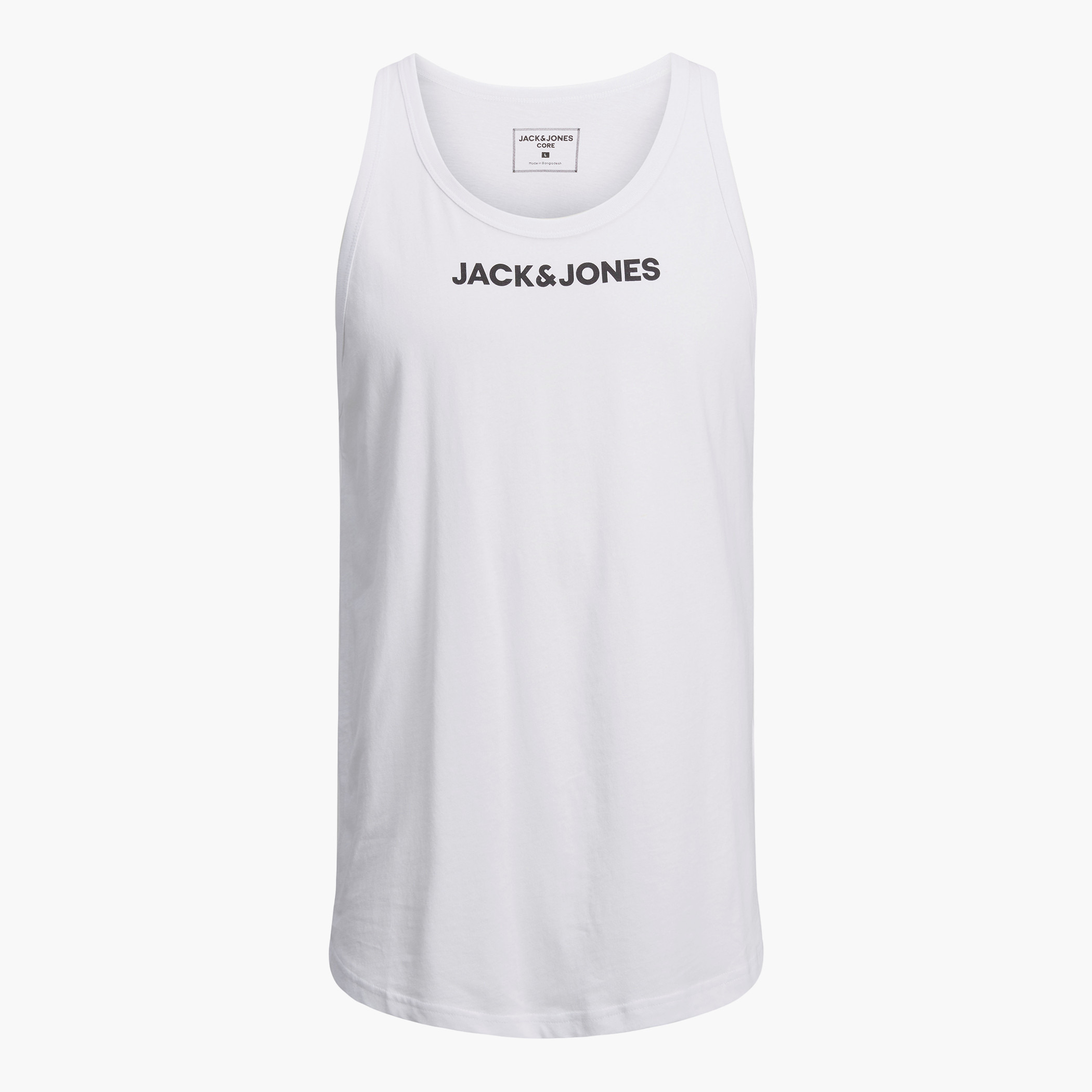 Jack & Jones Men Printed White Sleeveless Tank Top-men-clothing-tshirtsandpolos-vests-image-3
