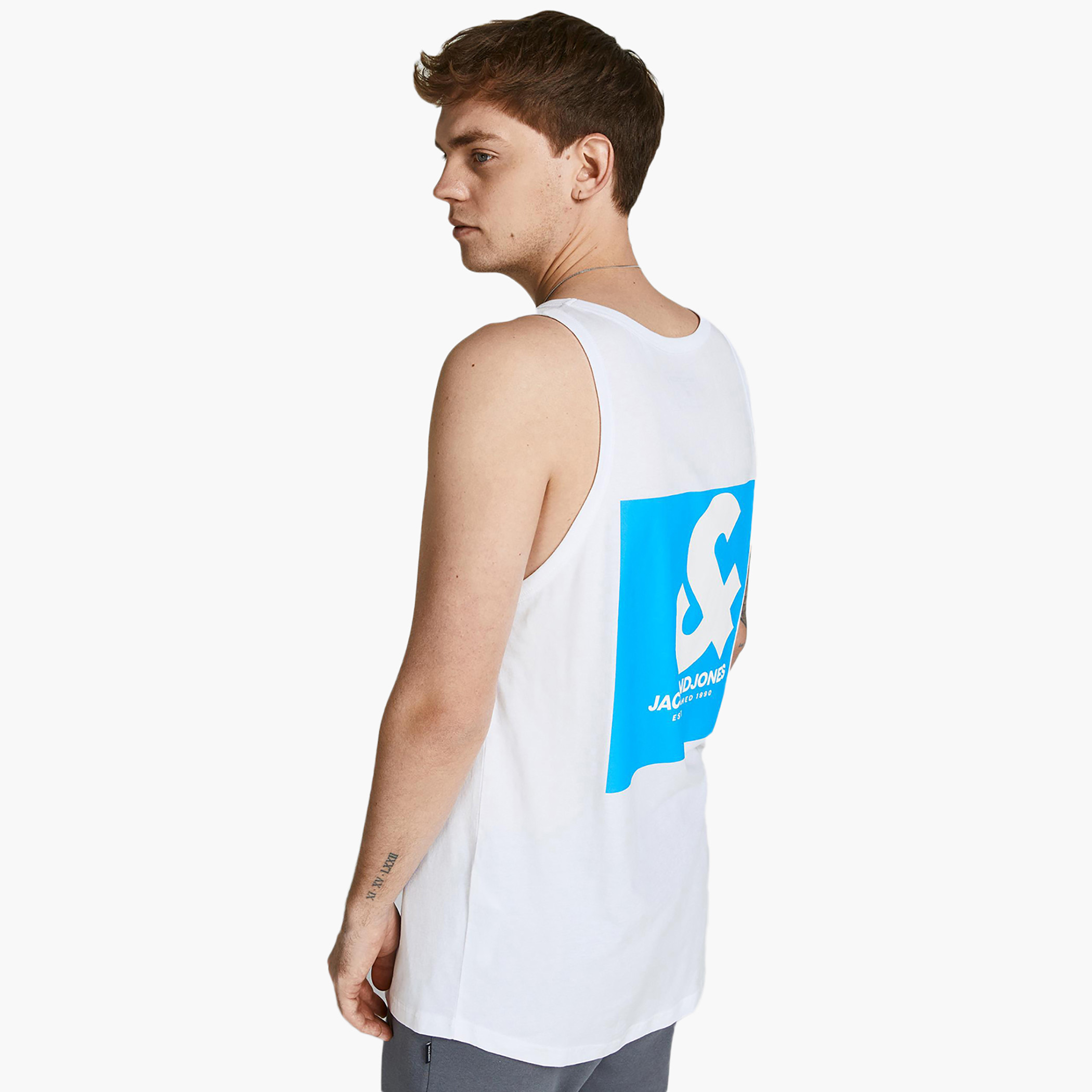 Jack & Jones Men Printed White Sleeveless Tank Top-men-clothing-tshirtsandpolos-vests-image-7