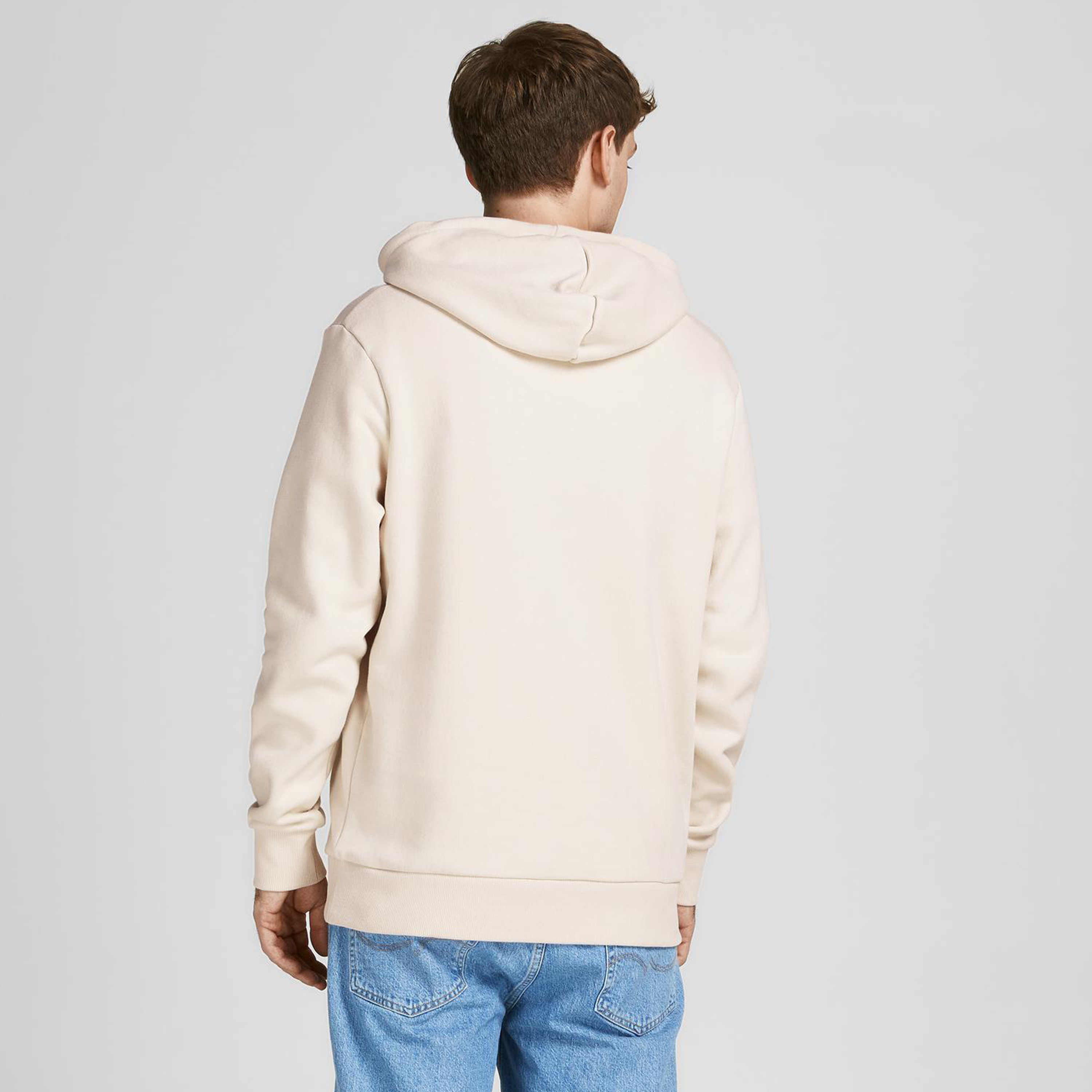 هودي جاك آند جونزبجيب كنغر وبأكمام طويلة وطبعة بيج للرجال-men-winterwear-hoodiesandsweatshirts-image-4