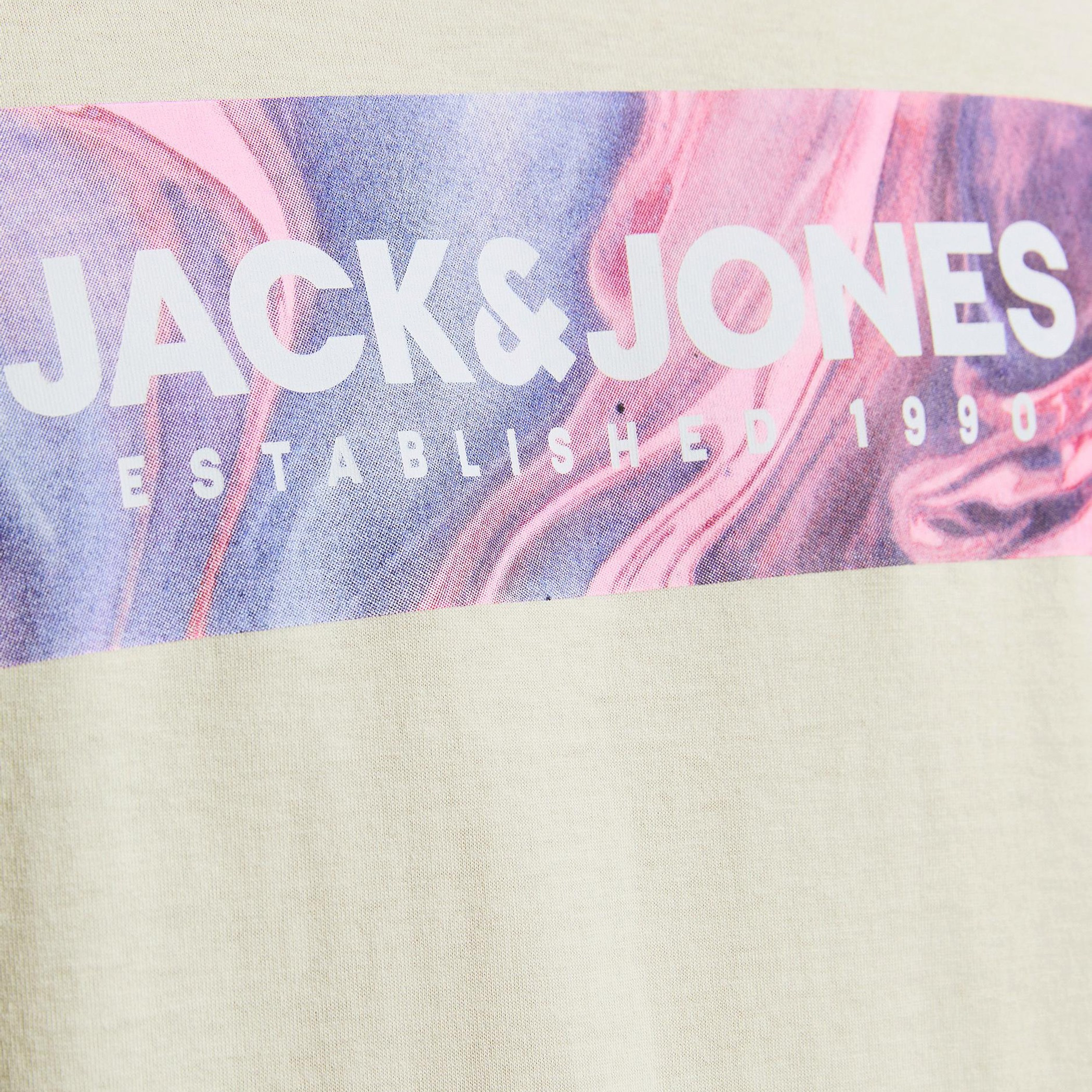Jack & Jones Men Printed Cream Crew Neck Short Sleeves T-Shirt-men-clothing-tshirtsandpolos-tshirts-image-7