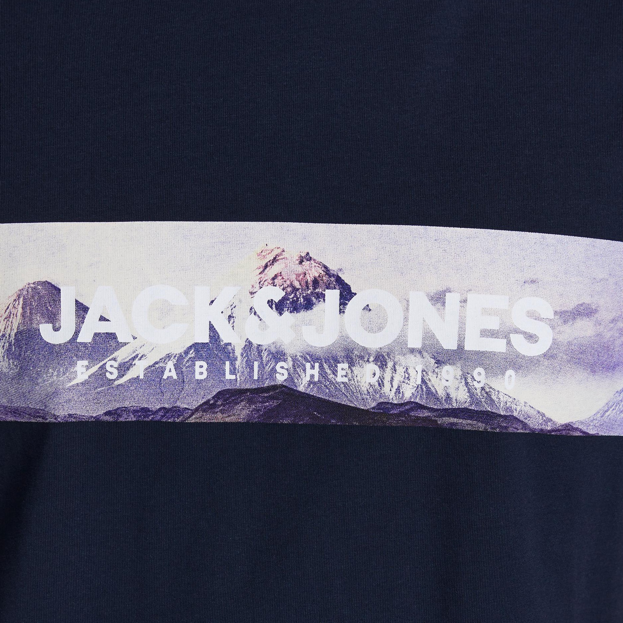 Jack & Jones Men Printed Navy Blue Crew Neck Short Sleeves T-Shirt-men-clothing-tshirtsandpolos-tshirts-image-6