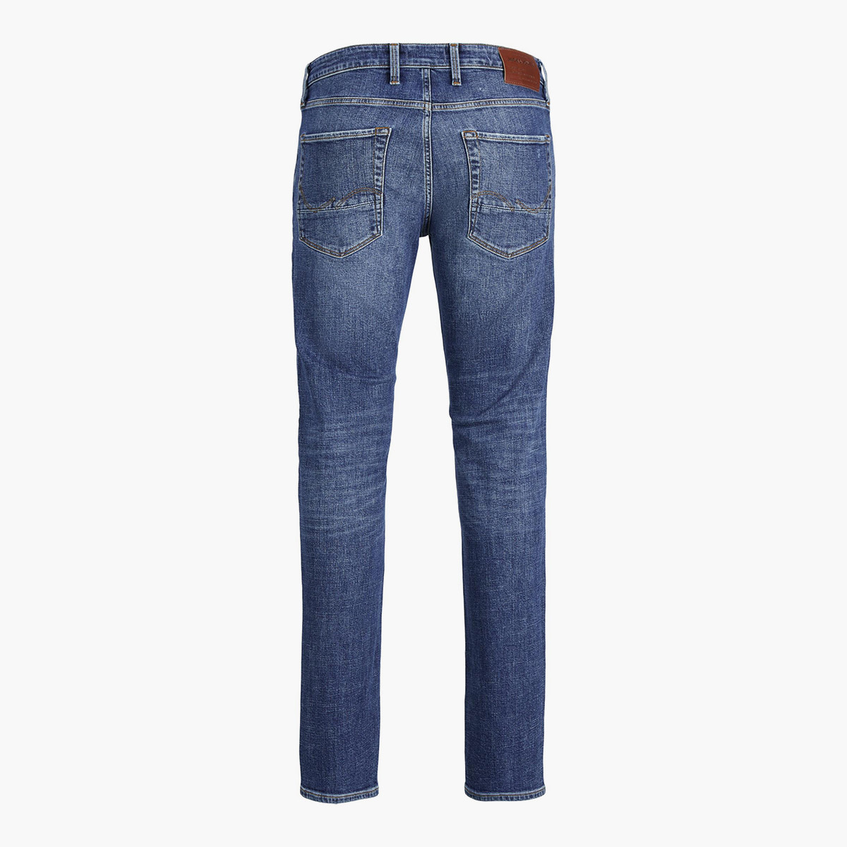 Jack & Jones Men Blue Ripped Slim Fit Jeans with Pockets-men-clothing-bottoms-jeans-image-2