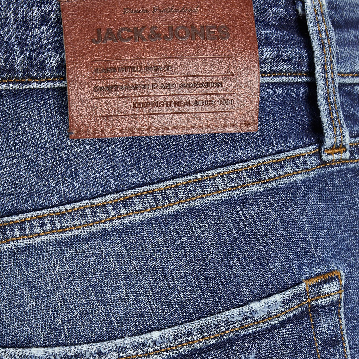 بنطلون جينز جاك آند جونز رجالي بلون أزرق ممزق مع سليم فيت بجيوب-men-clothing-bottoms-jeans-image-3