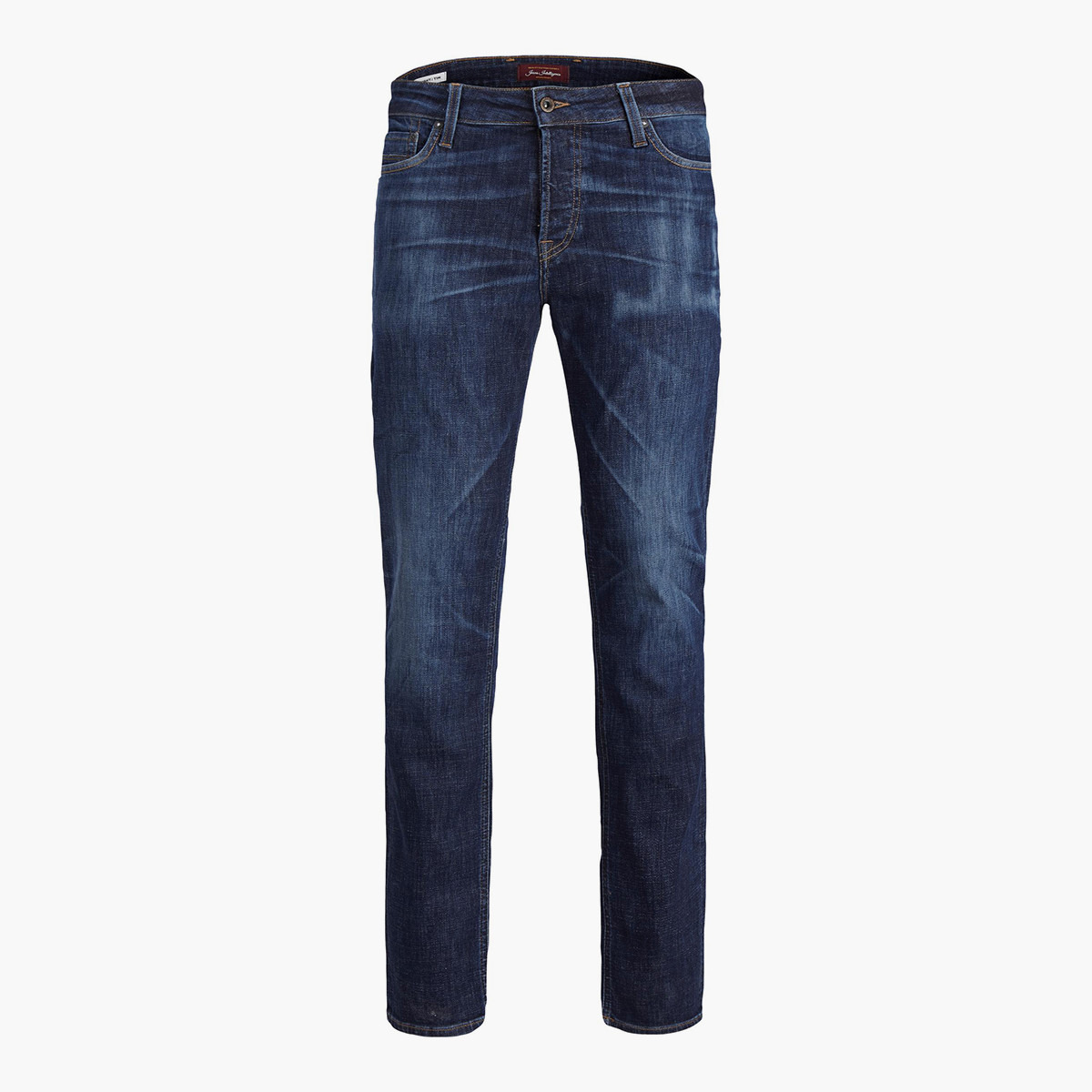 بنطلون جينز جاك آند جونز رجالي بلون أزرق ممزق بقصة ضيقة سادة بجيوب-men-clothing-jeans-image-3