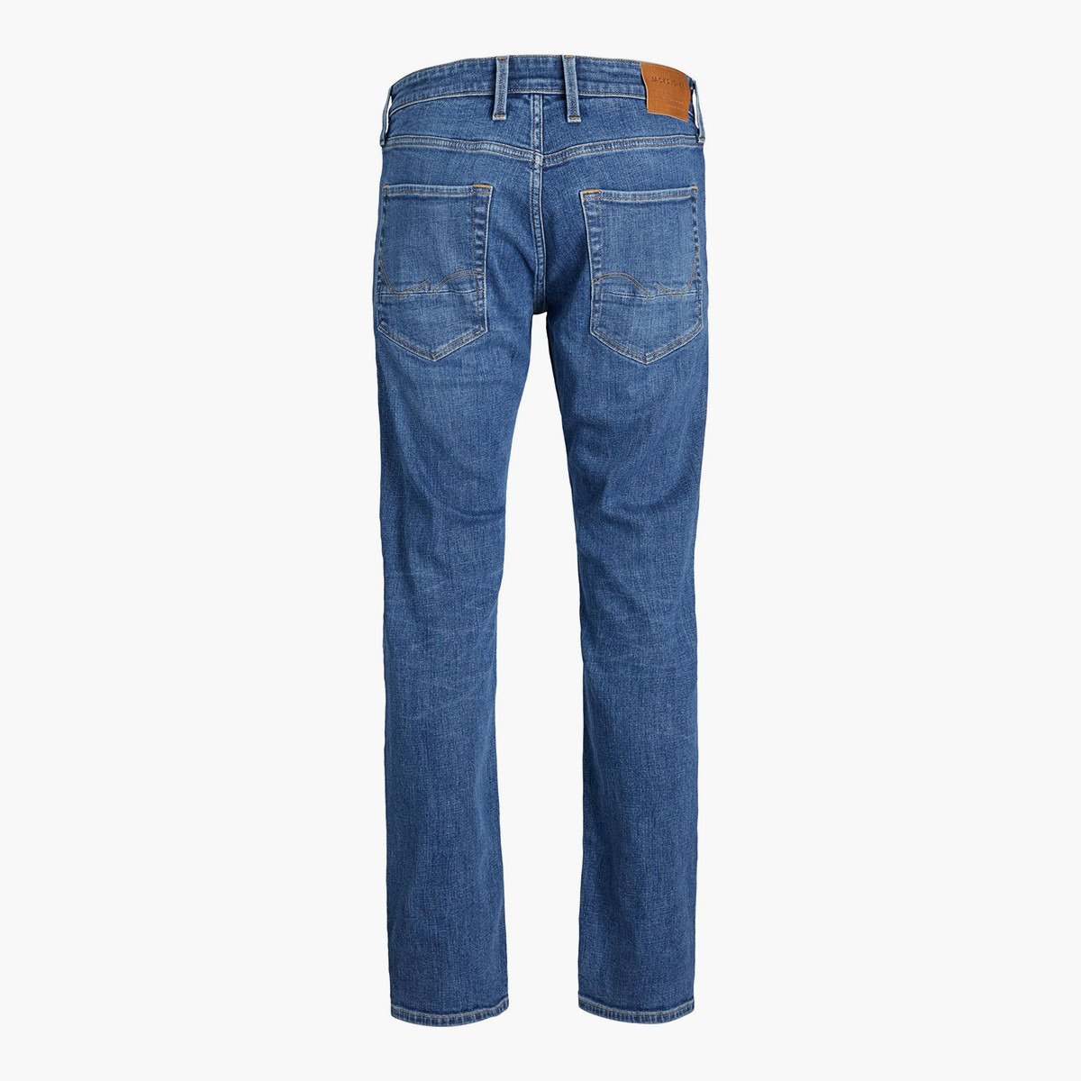 بنطلون جينز جاك آند جونز رجالي بلون أزرق ممزق بقصة ضيقة سادة بجيوب-men-clothing-jeans-image-4