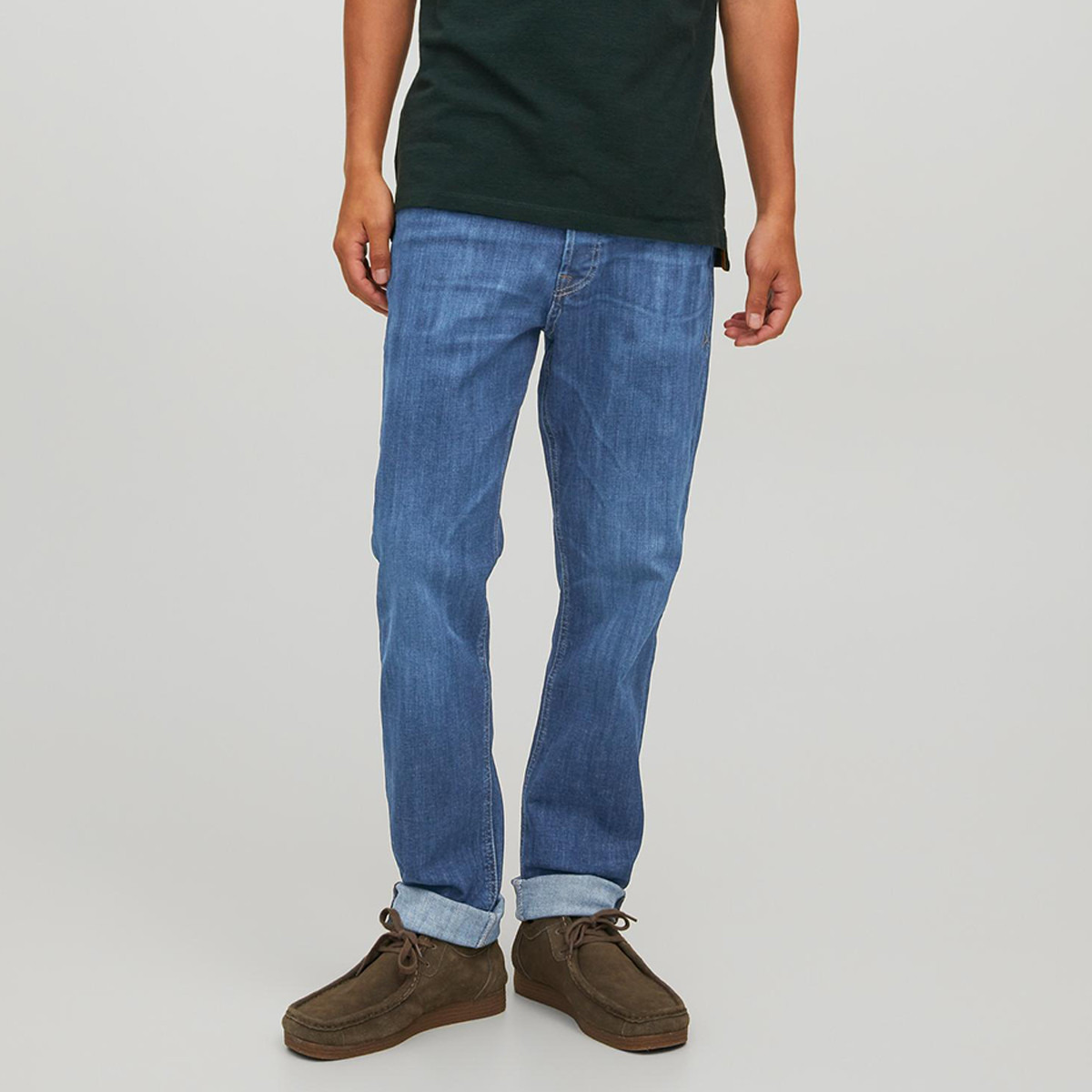 بنطلون جينز جاك آند جونز رجالي بلون أزرق ممزق بقصة ضيقة سادة بجيوب-men-clothing-jeans-image-7