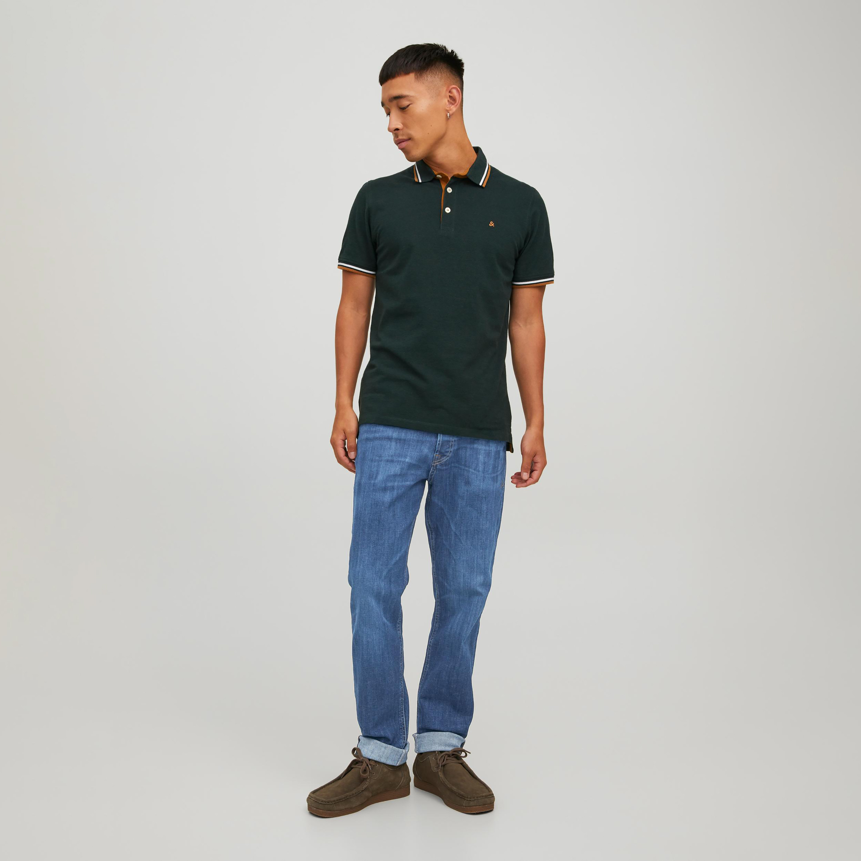 Jack & Jones Men Blue Plain Slim Fit Jeans with Pockets-men-clothing-bottoms-jeans-image-7