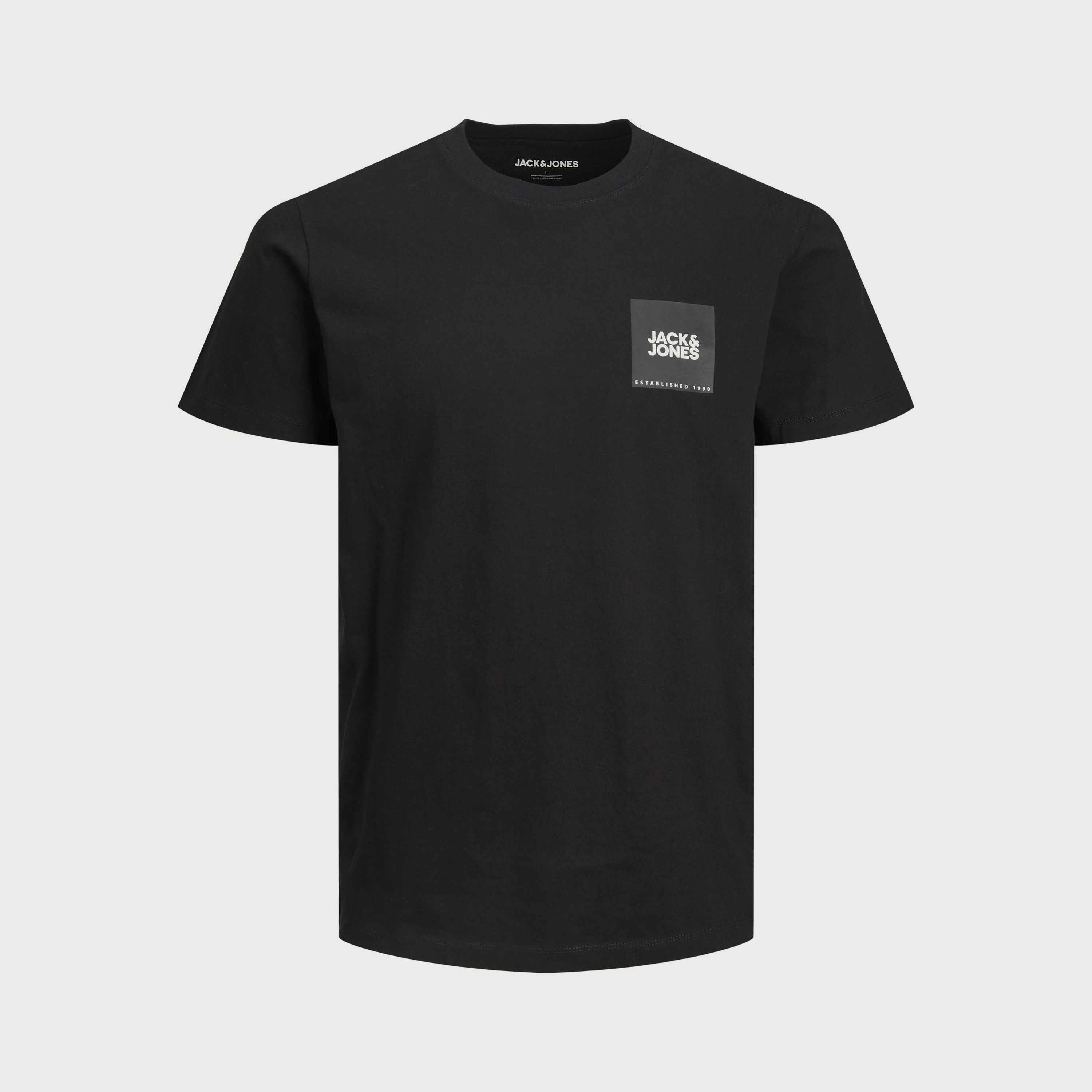 تي شيرت مطبوعة بأكمام قصيرة ورقبة مستديرة من جاك اند جونز-men-clothing-tshirtsandpolos-tshirts-image-1