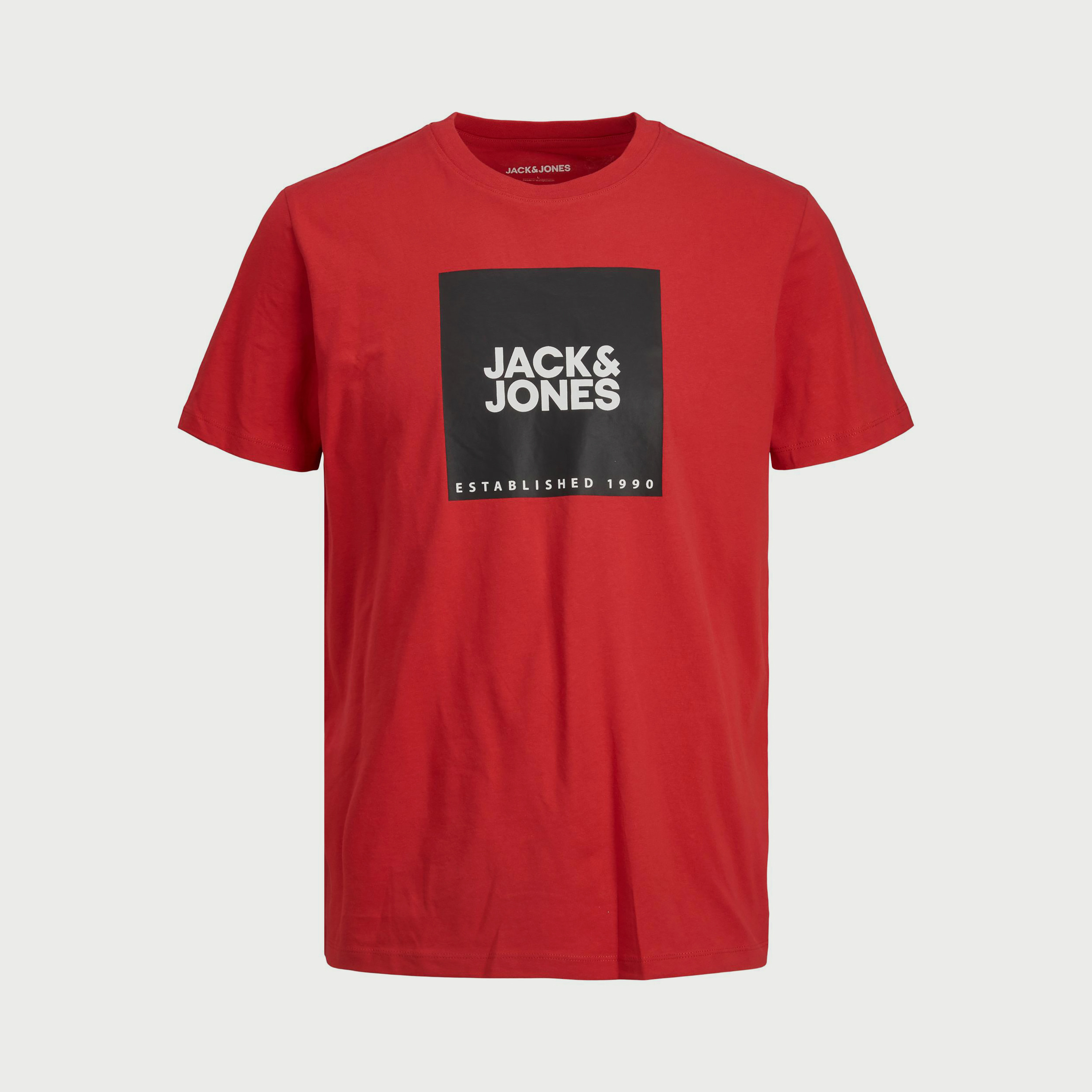 تي شيرت مطبوعة بأكمام قصيرة ورقبة مستديرة من جاك اند جونز-men-clothing-tshirtsandpolos-tshirts-image-5
