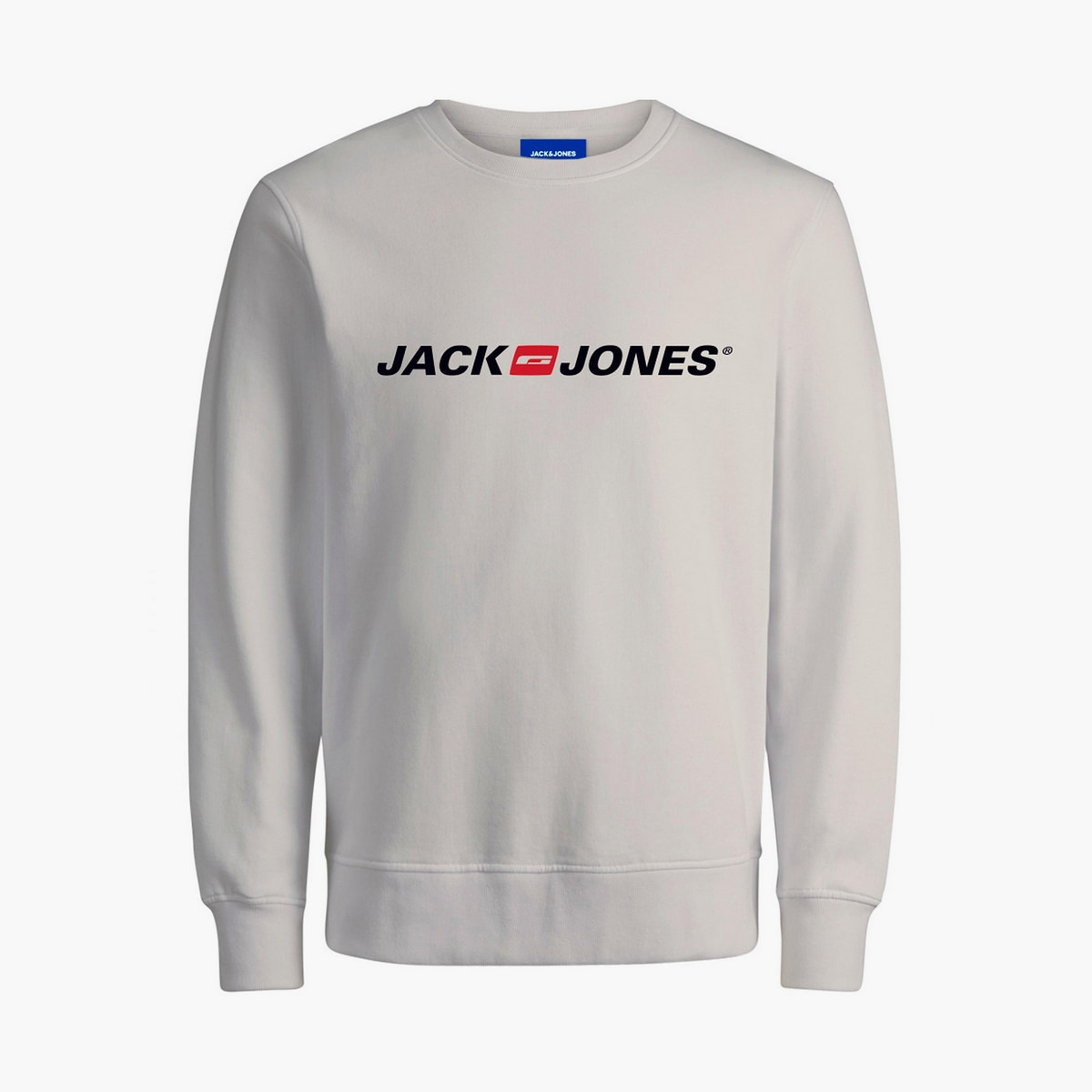 سويت شيرت جاك آند جونز رجالي أزرق كحلي مع شعار برقبة مستديرة-men-winterwear-hoodiesandsweatshirts-image-1