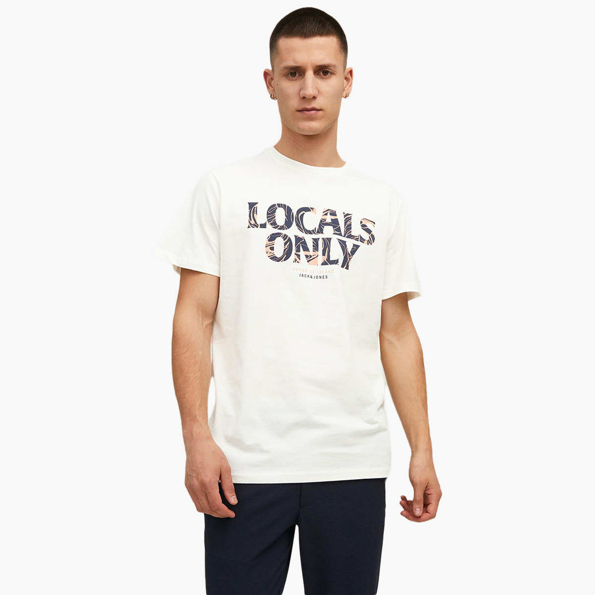 قميص جاك وجوكس بأكمام قصيرة وياقة دائرية وطبعة بيضاء للرجال-men-clothing-tshirtsandpolos-tshirts-image-1