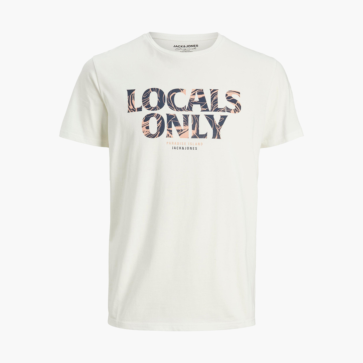 Jack & Jones Men White Printed Crew Neck Short Sleeves T-Shirt-men-clothing-tshirtsandpolos-tshirts-image-2