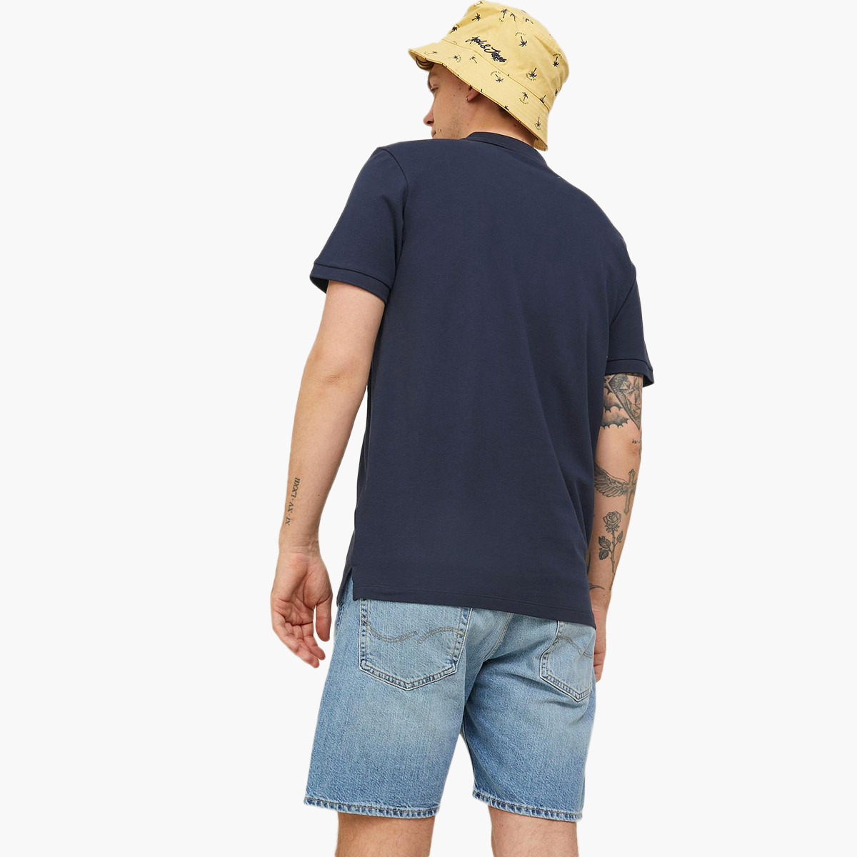 تي شيرت بولو جاك آند جونز بأكمام قصيرة مطبوع كحلي للرجال-men-clothing-tshirtsandpolos-polos-image-4