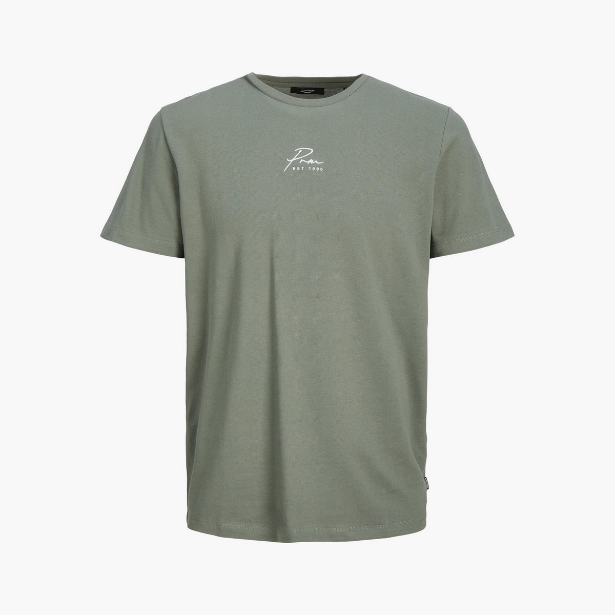 تي شيرت رجالي من جاك آند جونز بأكمام قصيرة و ياقة مستديرة سادة مع أزرق كحلي-men-clothing-tshirtsandpolos-tshirts-image-10