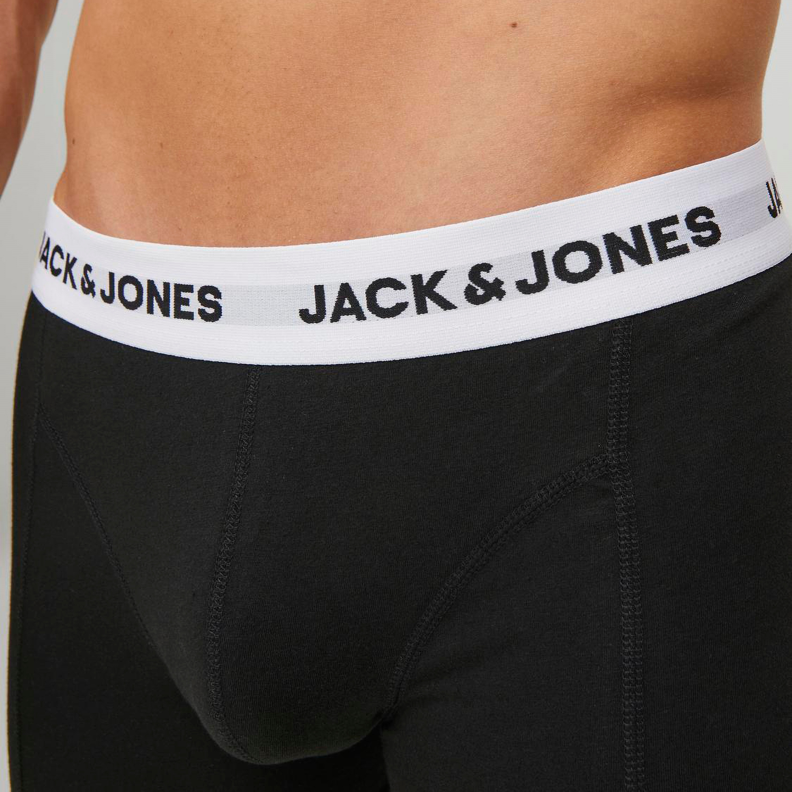 Jack & Jones Pack of 3 Brand Print Waistband Trunks-men-clothing-innerwear-underwear-image-8