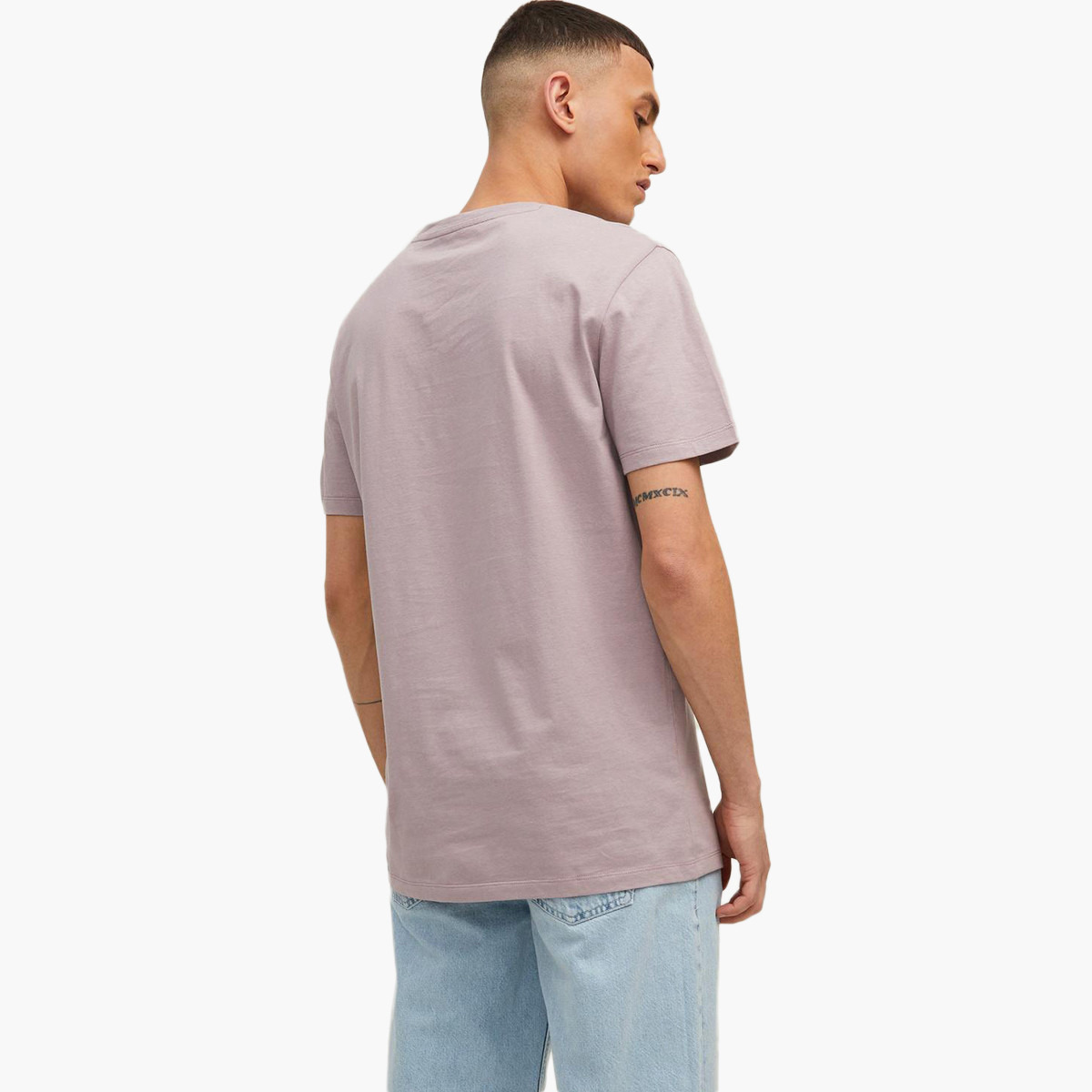 تي شيرت جاك آند جونز رجالي أرجواني بياقة مستديرة وأكمام قصيرة-men-clothing-tshirtsandpolos-tshirts-image-3