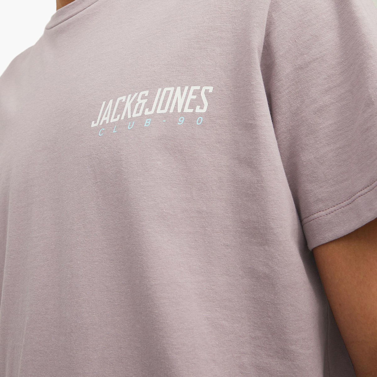 تي شيرت جاك آند جونز رجالي أرجواني بياقة مستديرة وأكمام قصيرة-men-clothing-tshirtsandpolos-tshirts-image-6