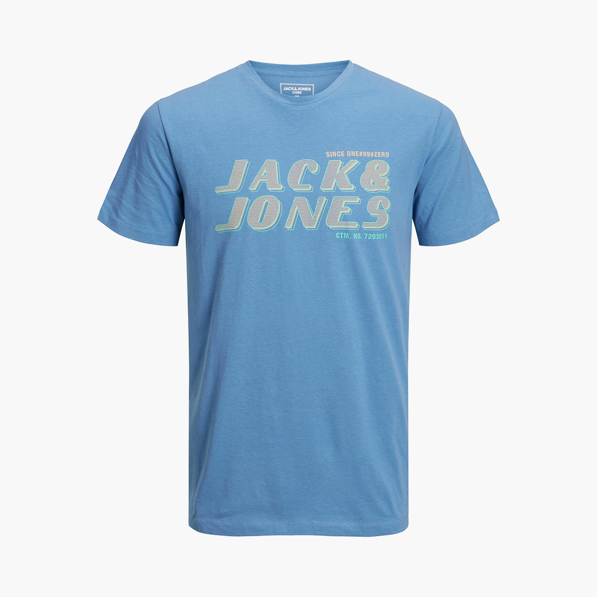 القميص من النوع الثقيل جاك آند جونز رجالي بأكمام قصيرة وياقة دائرية وشعار أزرق-men-clothing-tshirtsandpolos-tshirts-image-5
