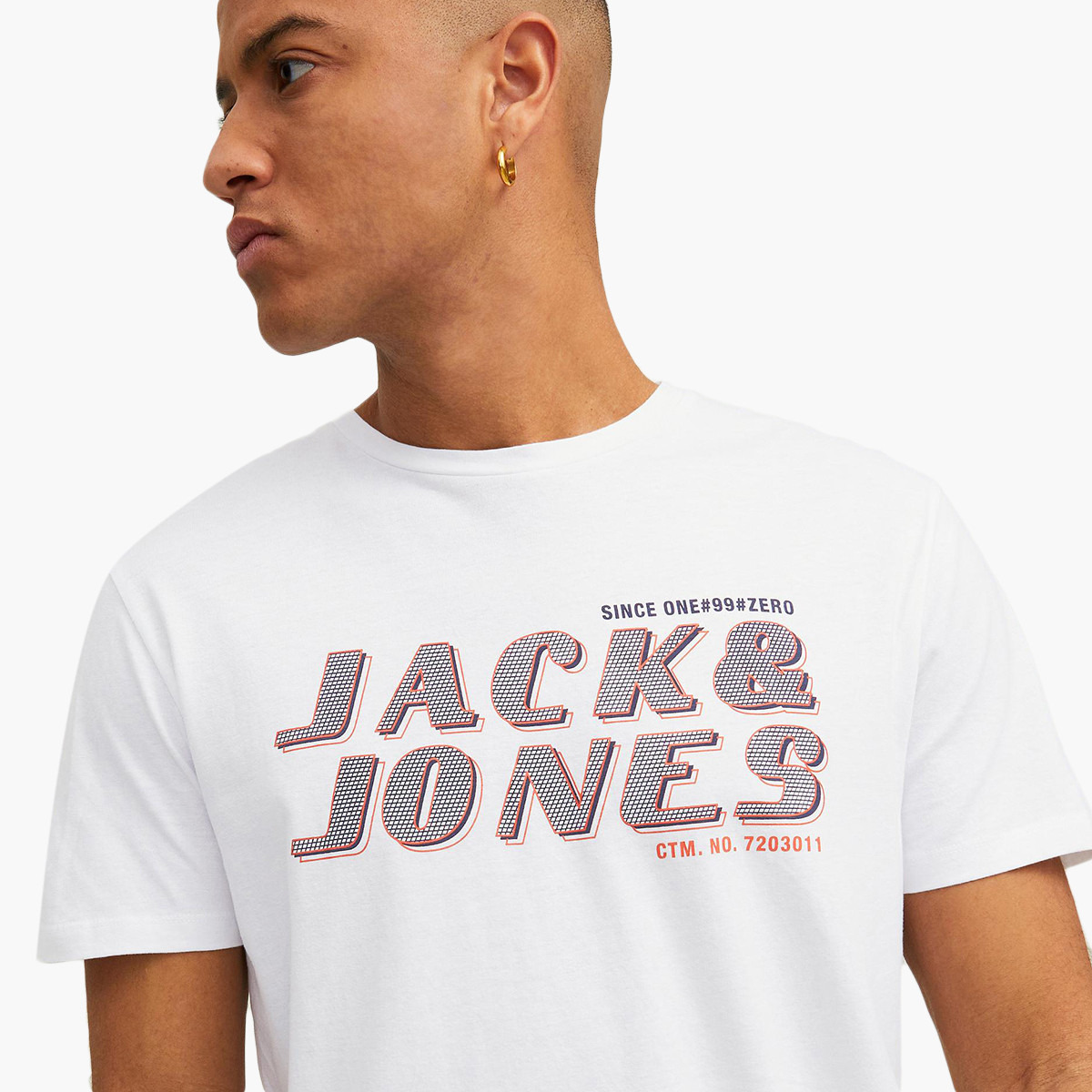 القميص من النوع الثقيل رجالي من جاك وجوكس بأكمام قصيرة وياقة دائرية وشعار أبيض-men-clothing-tshirtsandpolos-tshirts-image-4