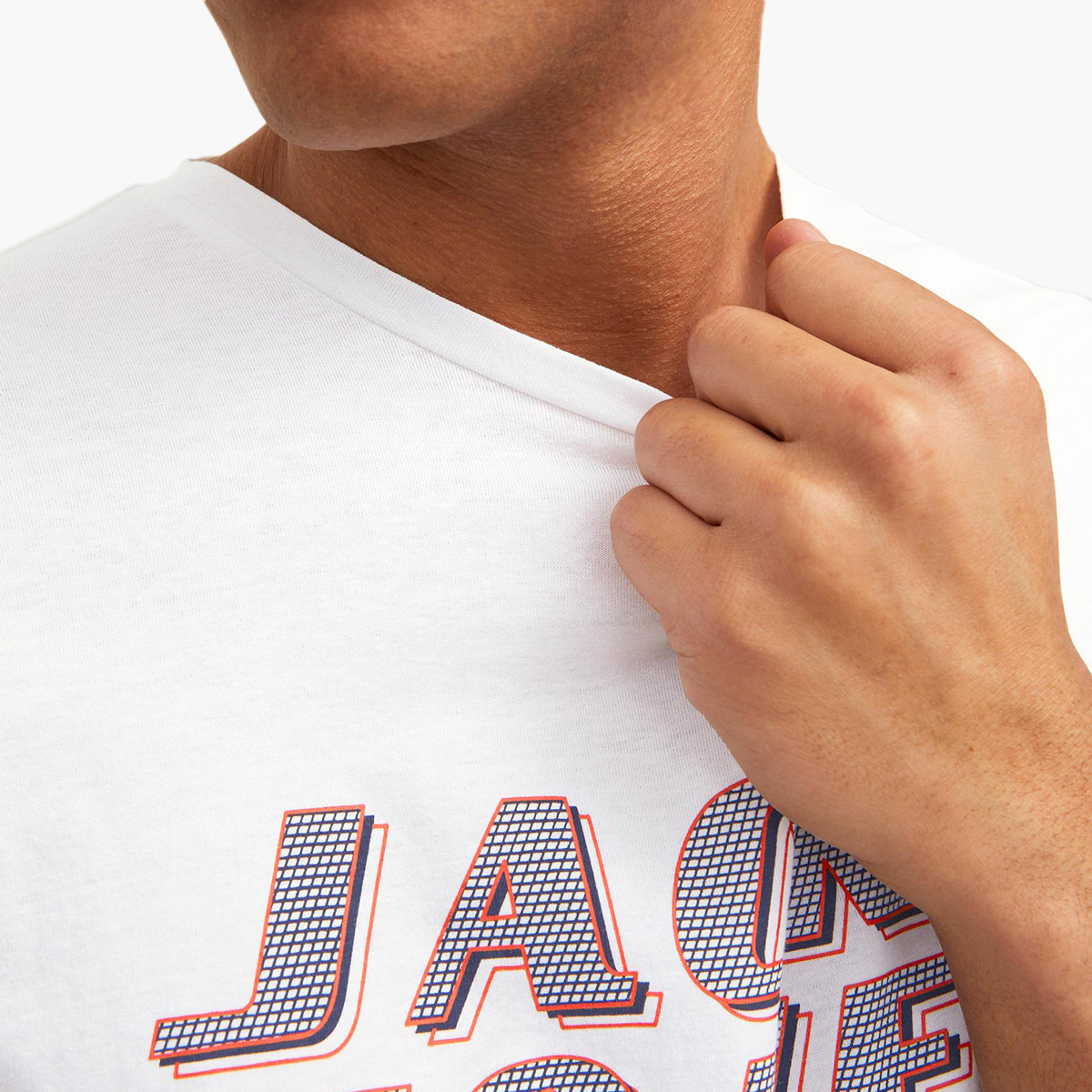 القميص من النوع الثقيل رجالي من جاك وجوكس بأكمام قصيرة وياقة دائرية وشعار أبيض-men-clothing-tshirtsandpolos-tshirts-image-7