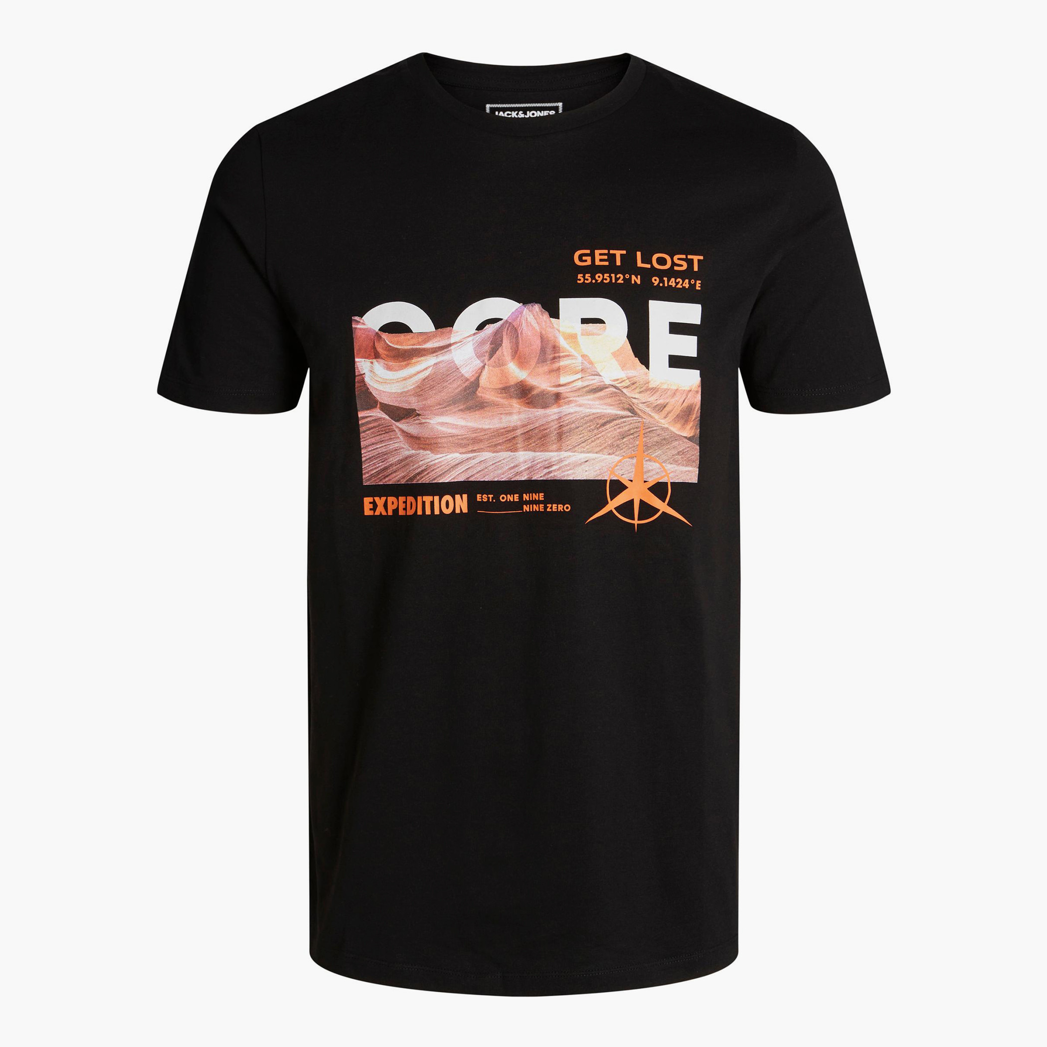 Jack & Jones Men Graphic Black Crew Neck Short Sleeves T-Shirt-men-clothing-tshirtsandpolos-tshirts-image-3