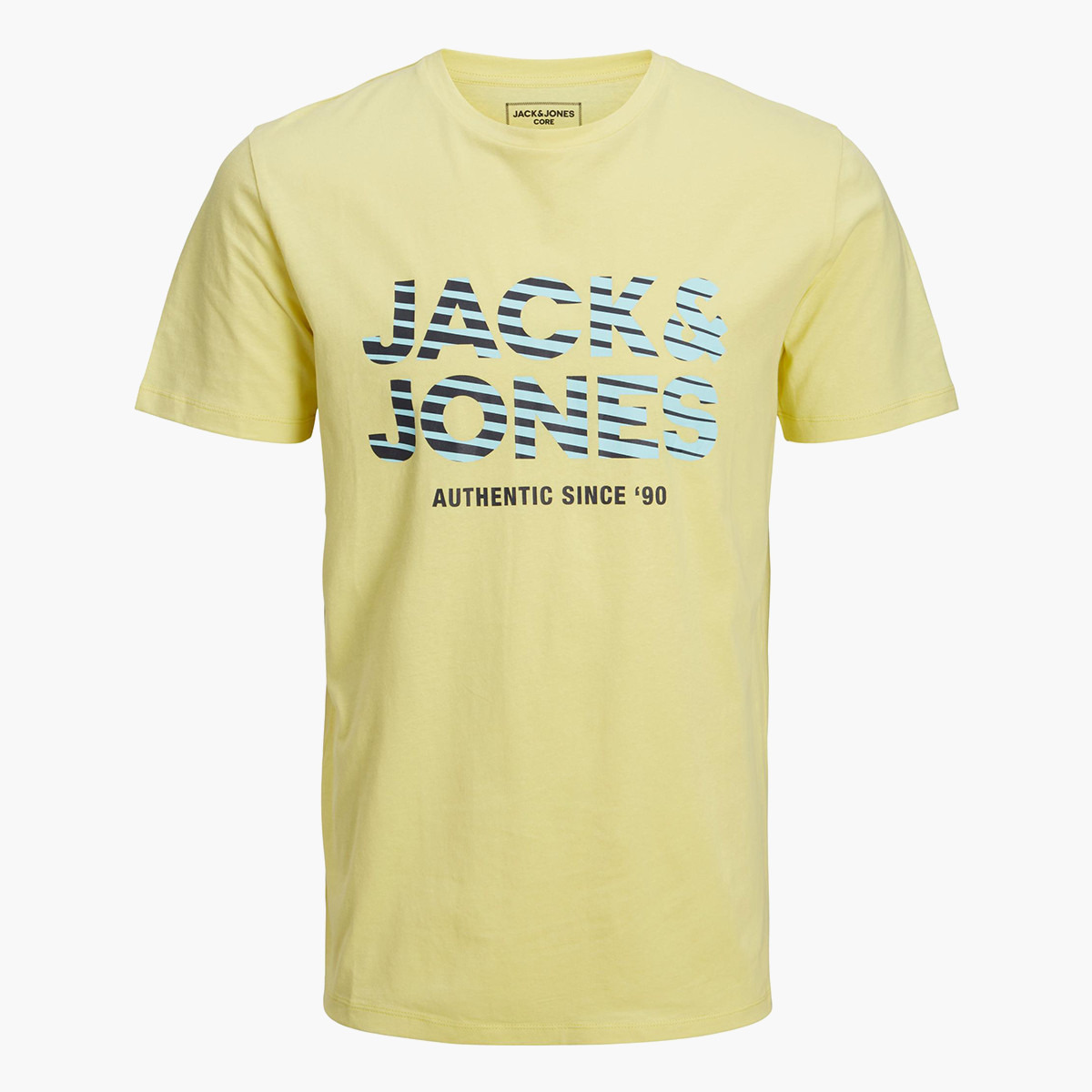 جاك اند جونز رجالي اصفر رقبة مستديرة أكمام قصيرة -men-clothing-tshirtsandpolos-tshirts-image-3