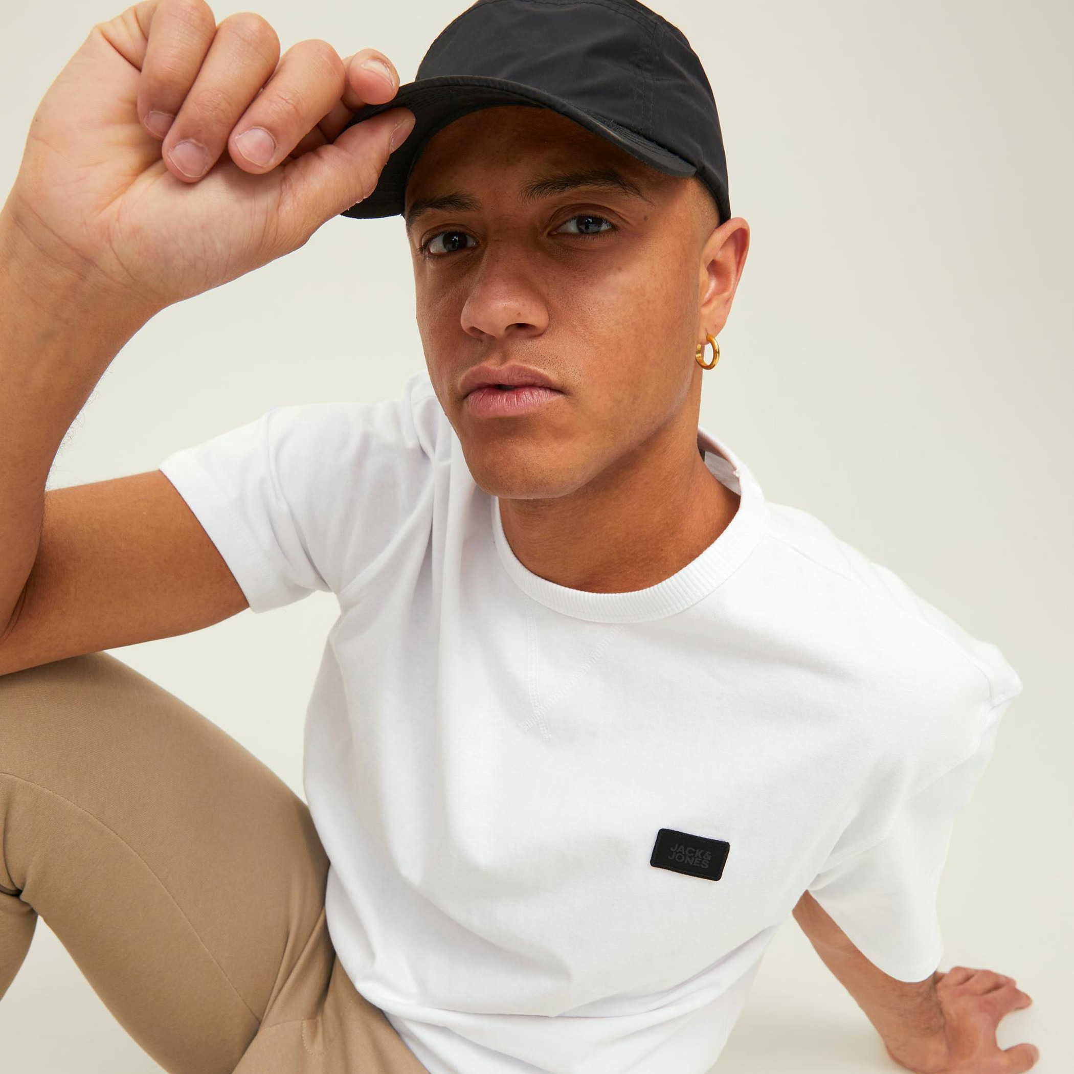 Jack & Jones Men White Solid Crew Neck Short Sleeves T-Shirt-men-clothing-tshirtsandpolos-tshirts-image-7
