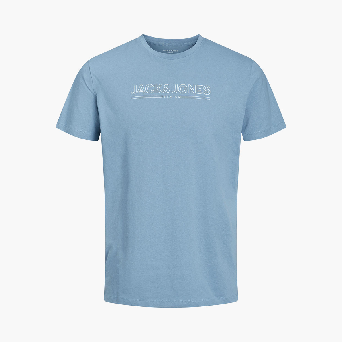 القميص من النوع الثقيل جاك آند جونز رجالي بأكمام قصيرة وياقة دائرية وشعار أزرق-men-clothing-tshirtsandpolos-tshirts-image-3