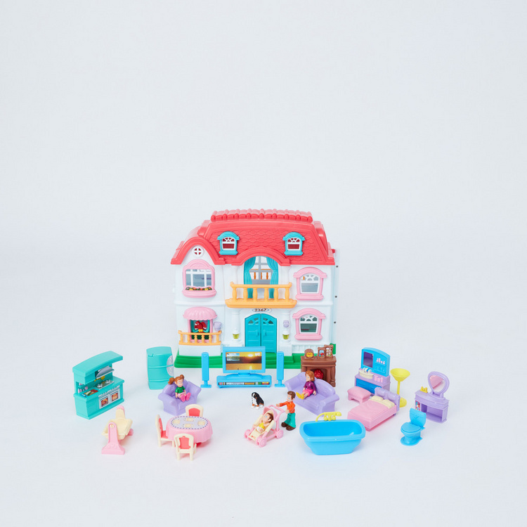 Juniors Dollhouse Playset with Light and Sound