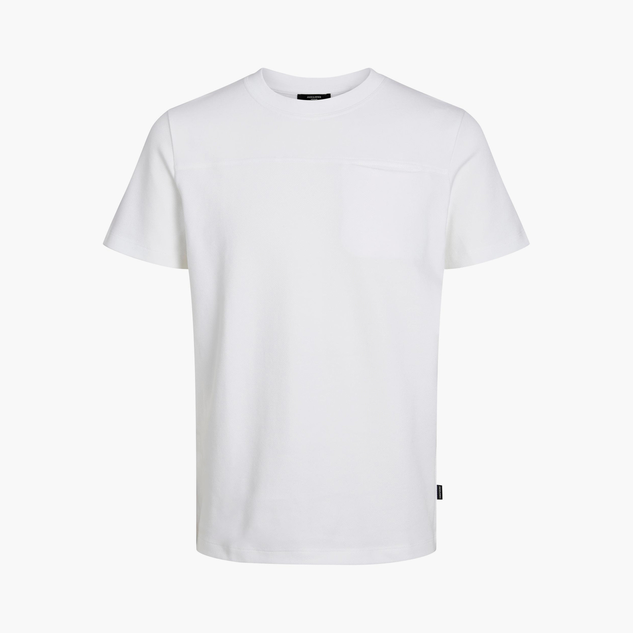 تي شيرت رجالي من جاك آند جونز بأكمام قصيرة و ياقة مستديرة سادة مع لون بني-men-clothing-tshirtsandpolos-tshirts-image-2
