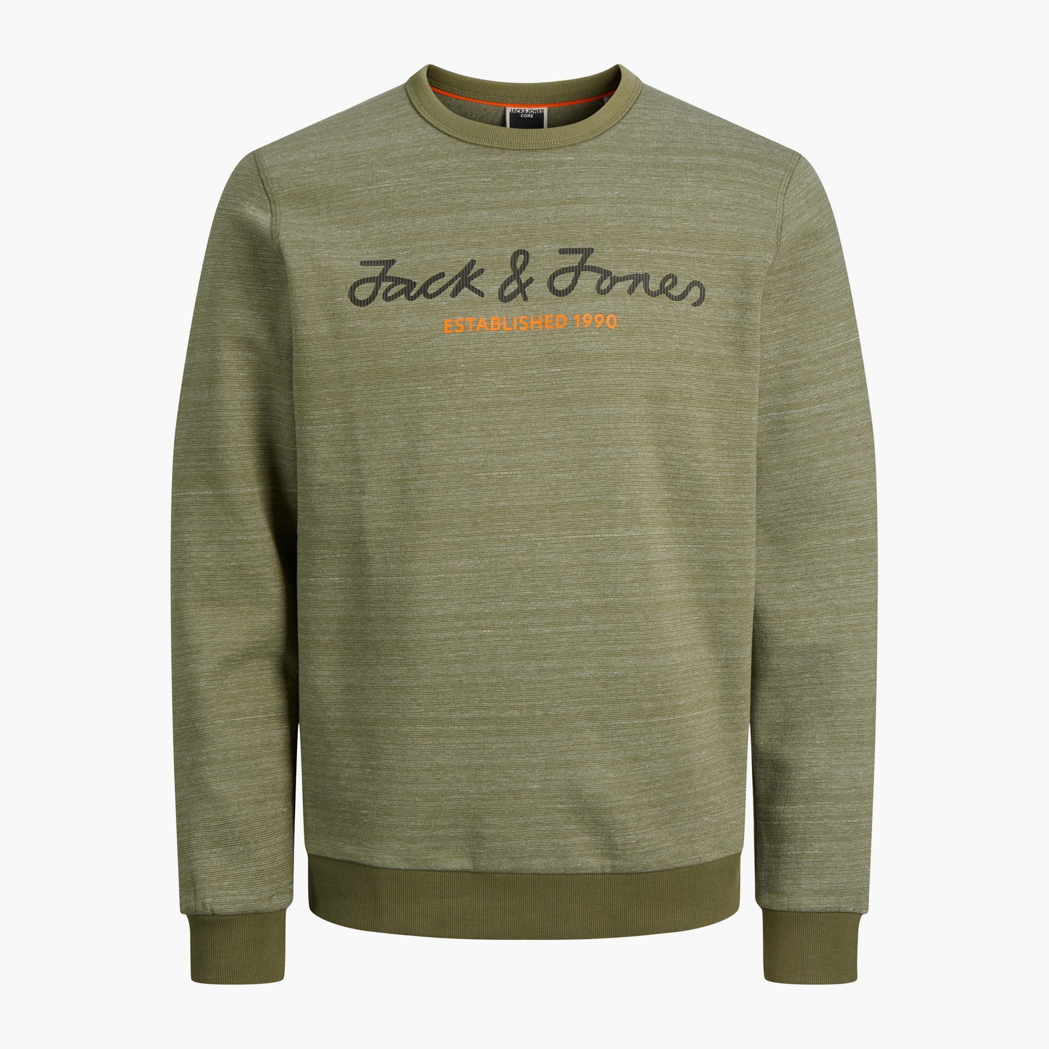 سويت شيرت جاك آند جونز رجالي بلون اسود مطبوع و رقبة دائرية-men-winterwear-hoodiesandsweatshirts-image-16