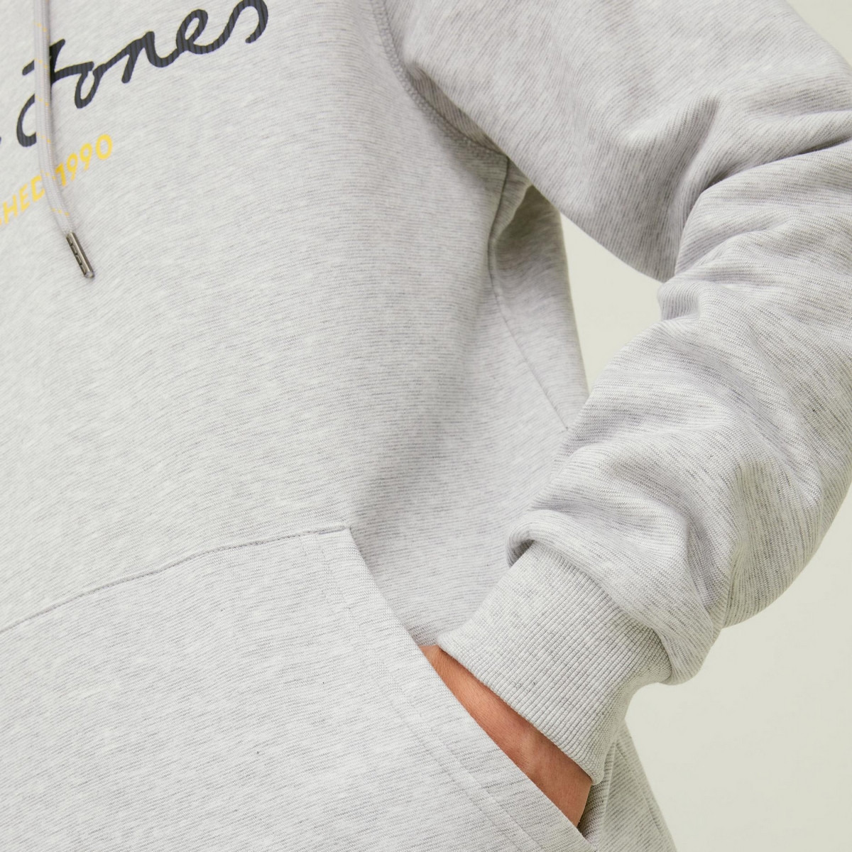 Jack & Jones Men Black Printed Kangaroo Pocket Hoodie-men-winterwear-hoodiesandsweatshirts-image-26