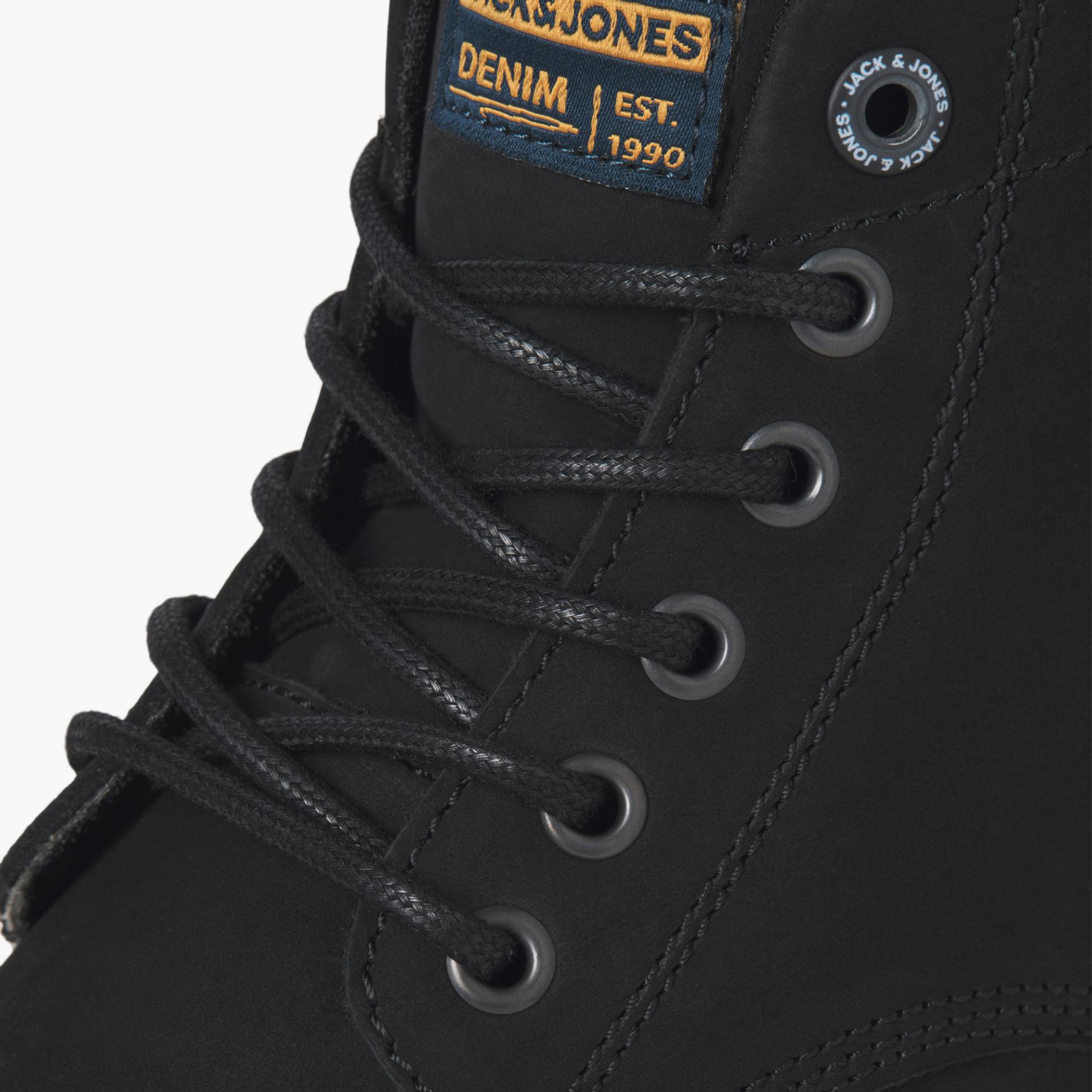 أحذية صلبة من نوبوك من جاك آند جونز للرجال بلون اسود-men-shoes-boots-image-3