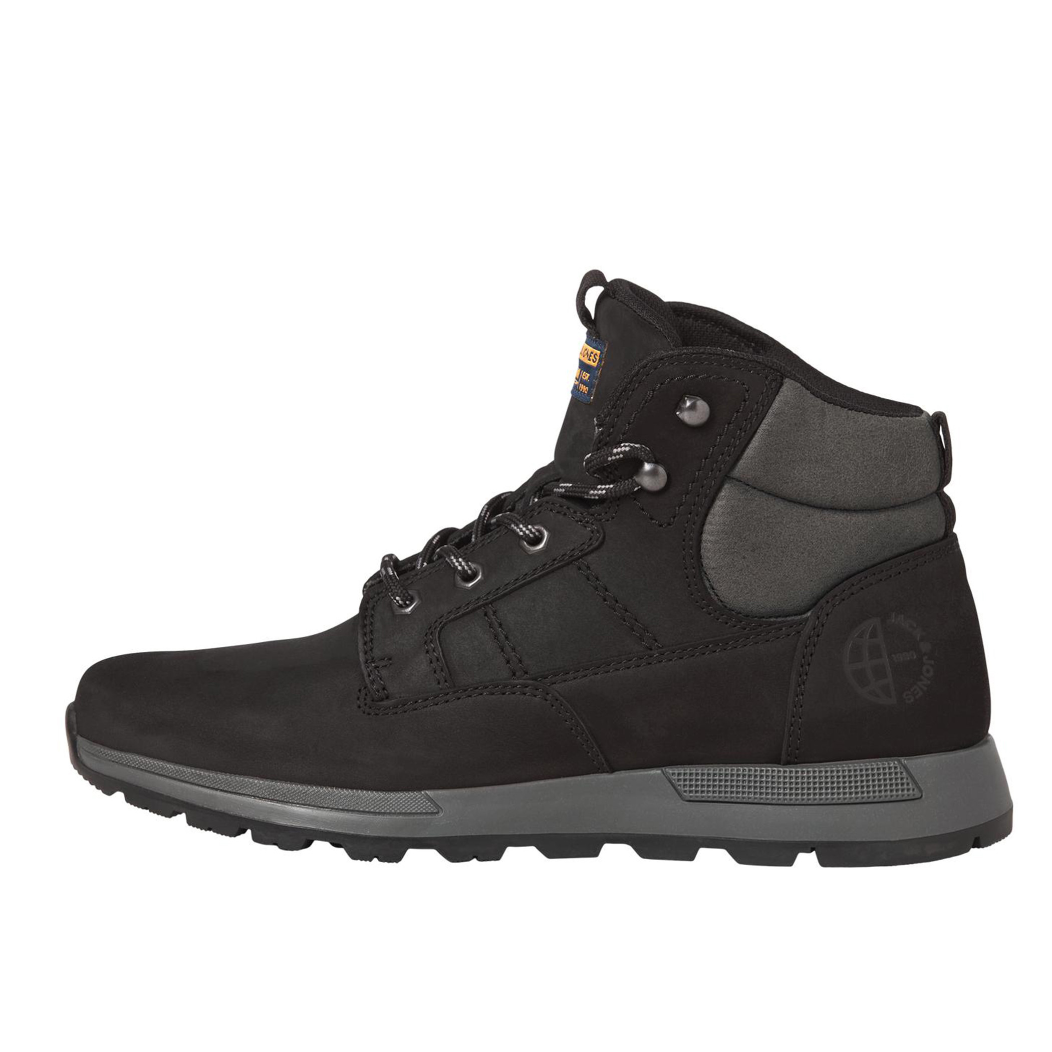 أحذية صلبة من نوبوك من جاك آند جونز للرجال بلون اسود-men-shoes-boots-image-1
