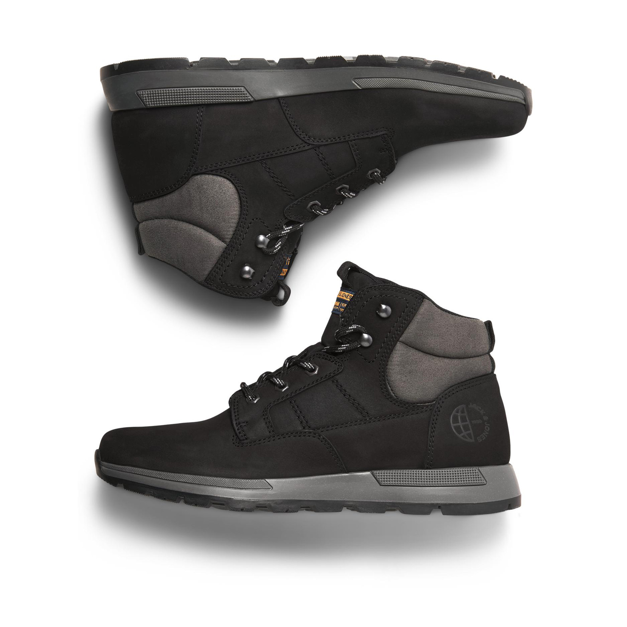 أحذية صلبة من نوبوك من جاك آند جونز للرجال بلون اسود-men-shoes-boots-image-2