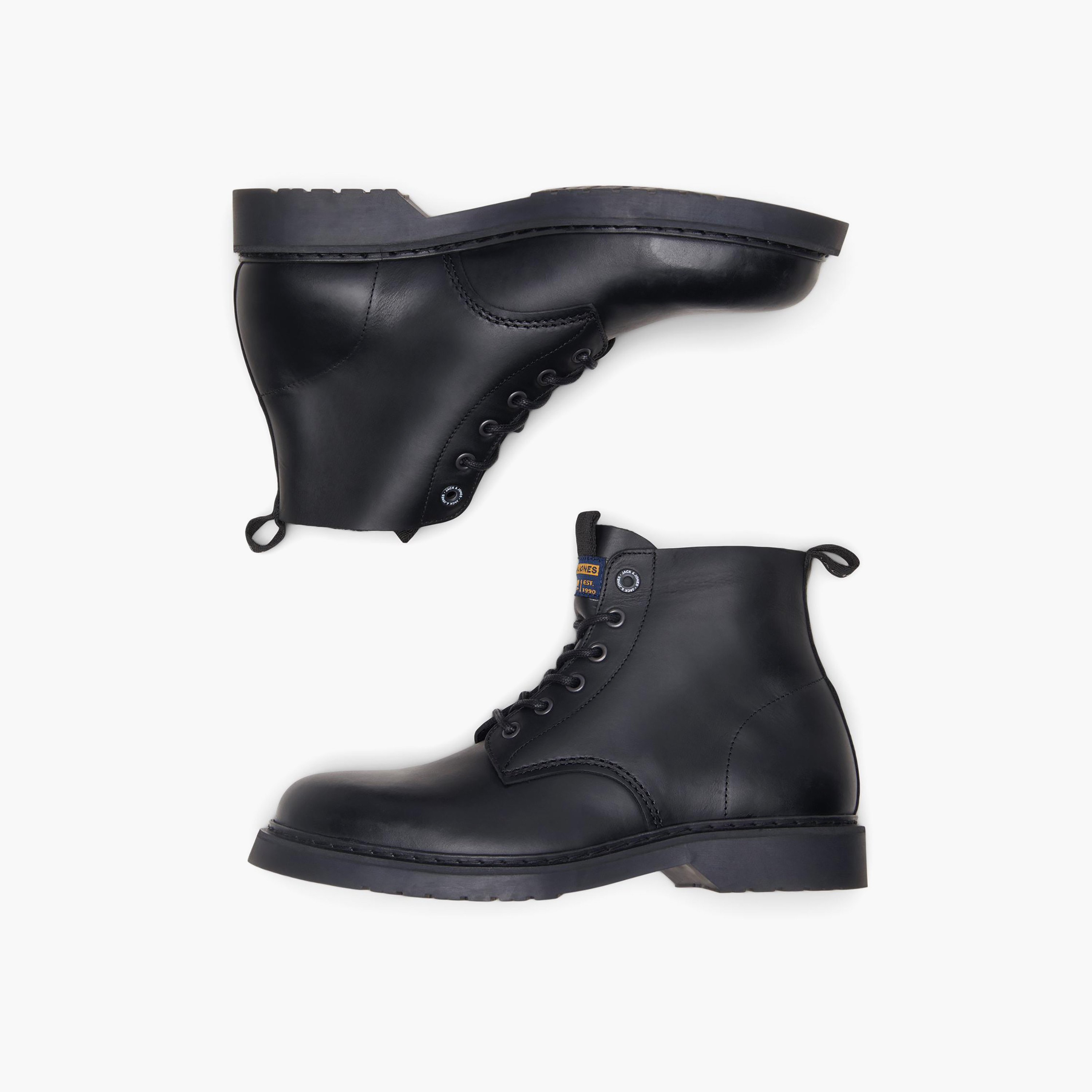 Jack & Jones Men's Jfwhastings Leather Ankle Boots | 12215539-men-shoes-boots-image-3