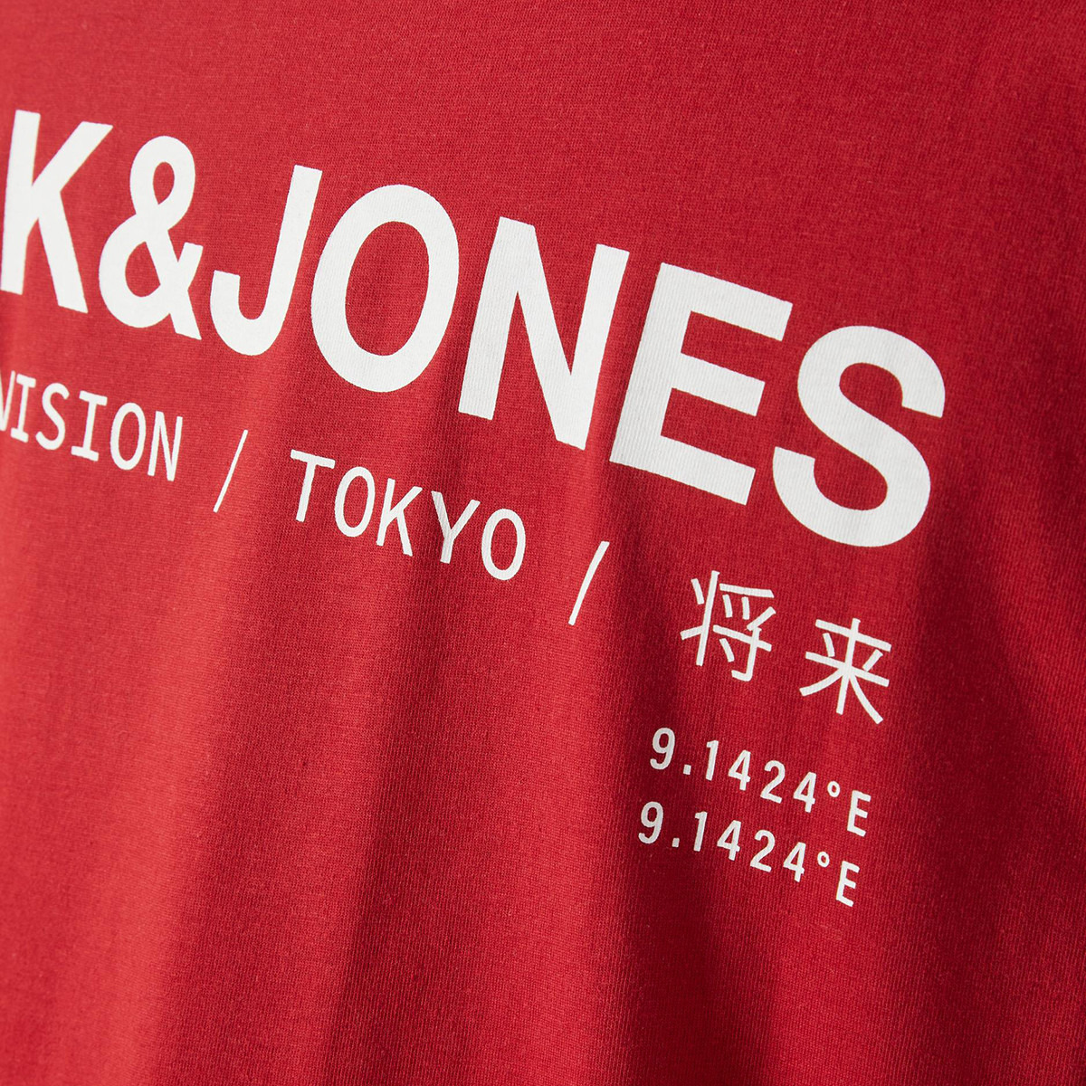 Jack & Jones Men Red Logo Crew Neck Short Sleeves T-Shirt-men-clothing-tshirtsandpolos-tshirts-image-3