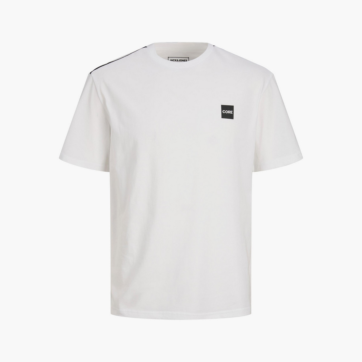 Jack & Jones Men Black Plain Crew Neck Short Sleeves T-Shirt-men-clothing-tshirtsandpolos-tshirts-image-7